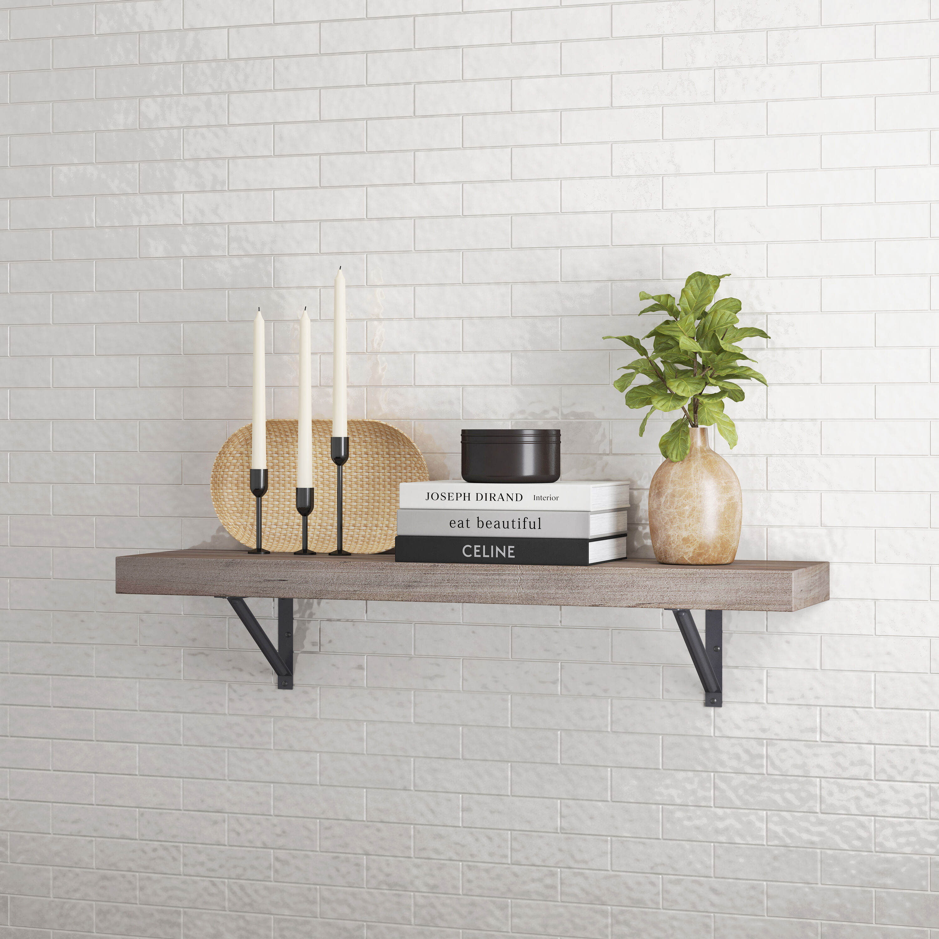 allen + roth WSL36KSG Wall-Mounted-Shelving - View #4