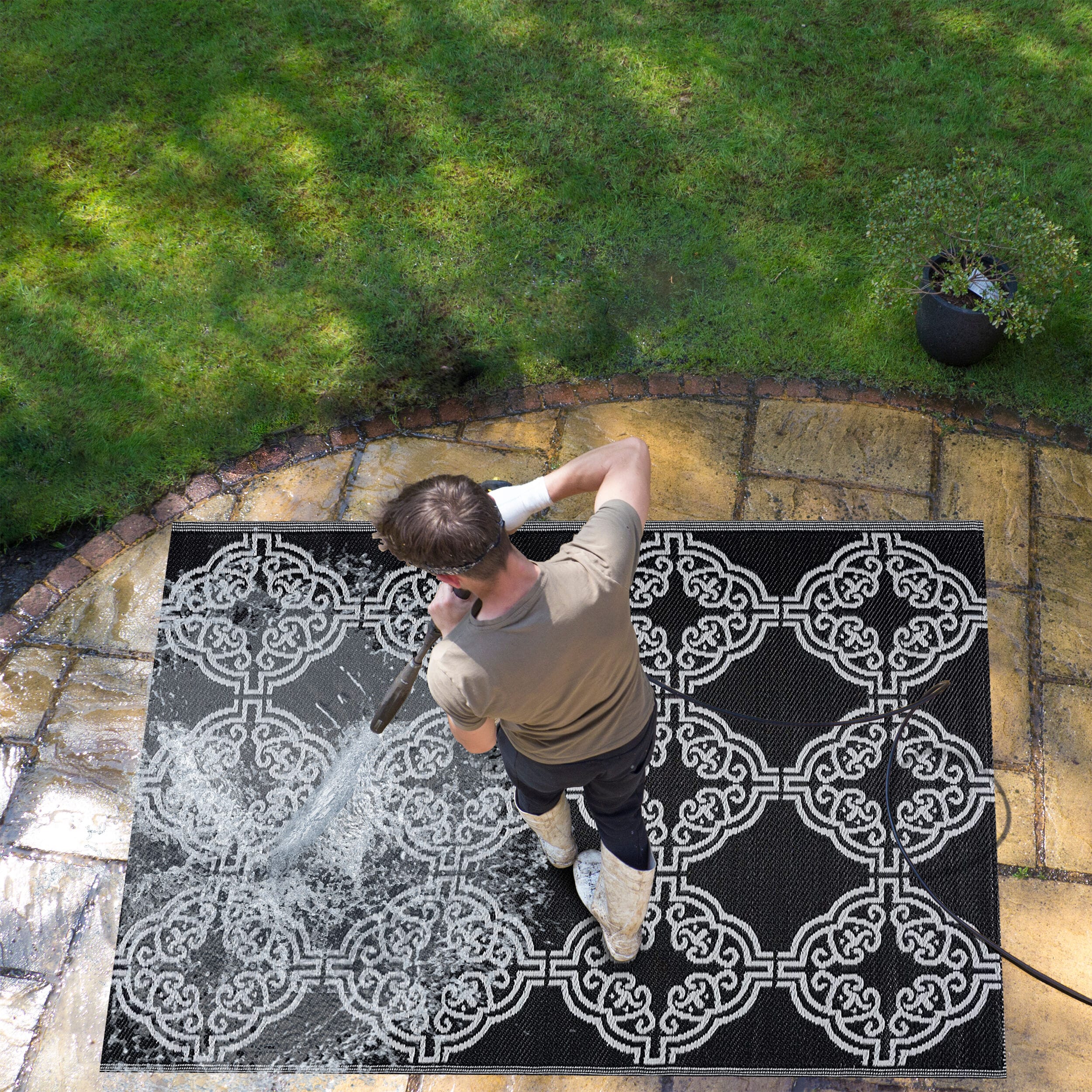 Playa Rug PLY-R-MRC-BW-6X9 rugs - View #4