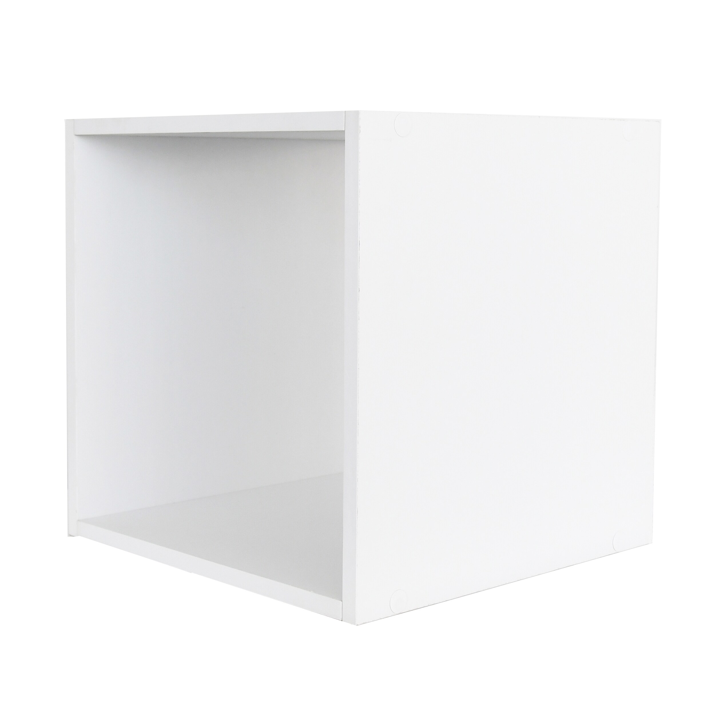 Style Selections 19.38-in H x 24.13-in W x 11.63-in D White Stackable Wood  Laminate 15 Cube Organizer in the Cube Storage Organizers department at