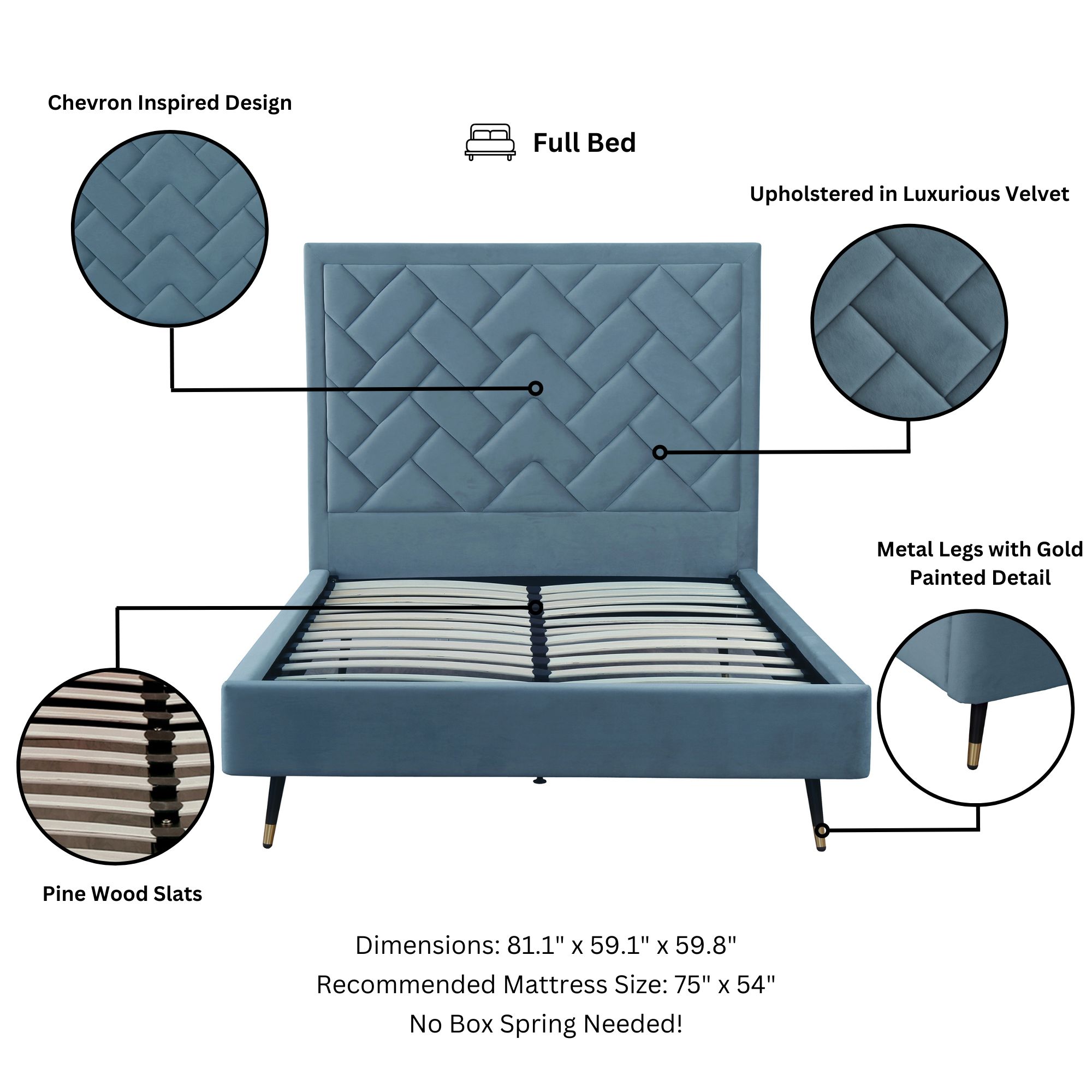 Manhattan Comfort BD009-FL-BL Bedroom-Sets - View #4