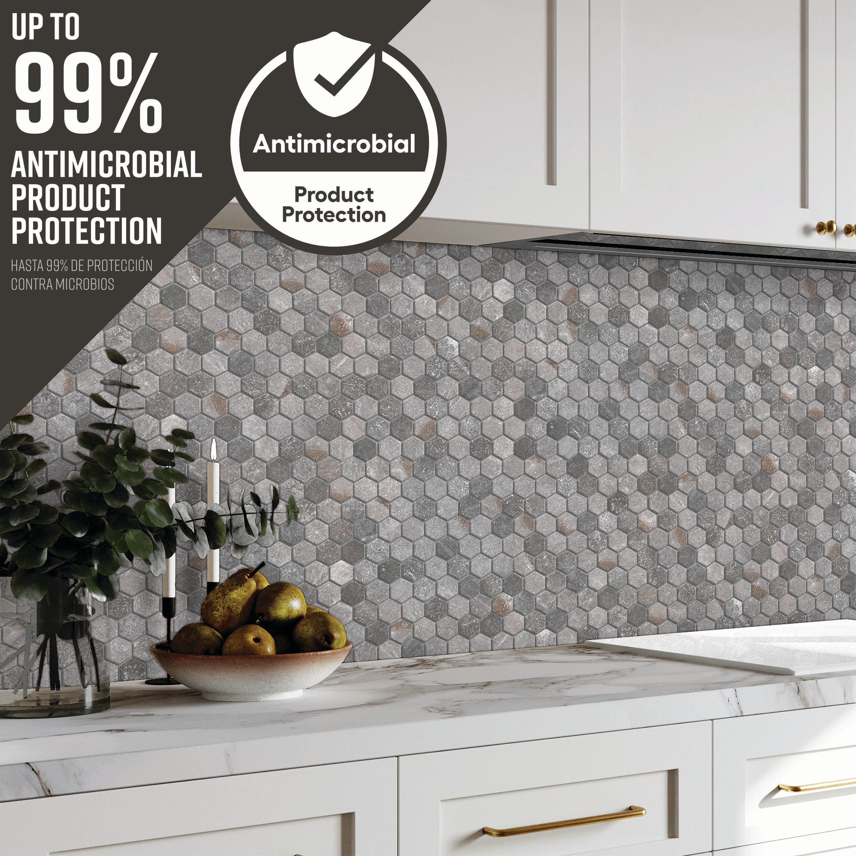 STAINMASTER SM4015HEXXTMTLW Ceramic-Tile - View #3