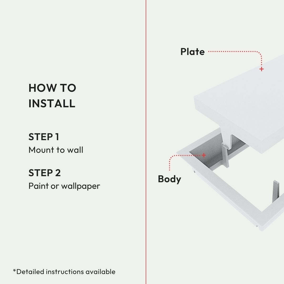 Fittes DWLITFR10X10WHT Sidewall-Ceiling-Registers - View #4