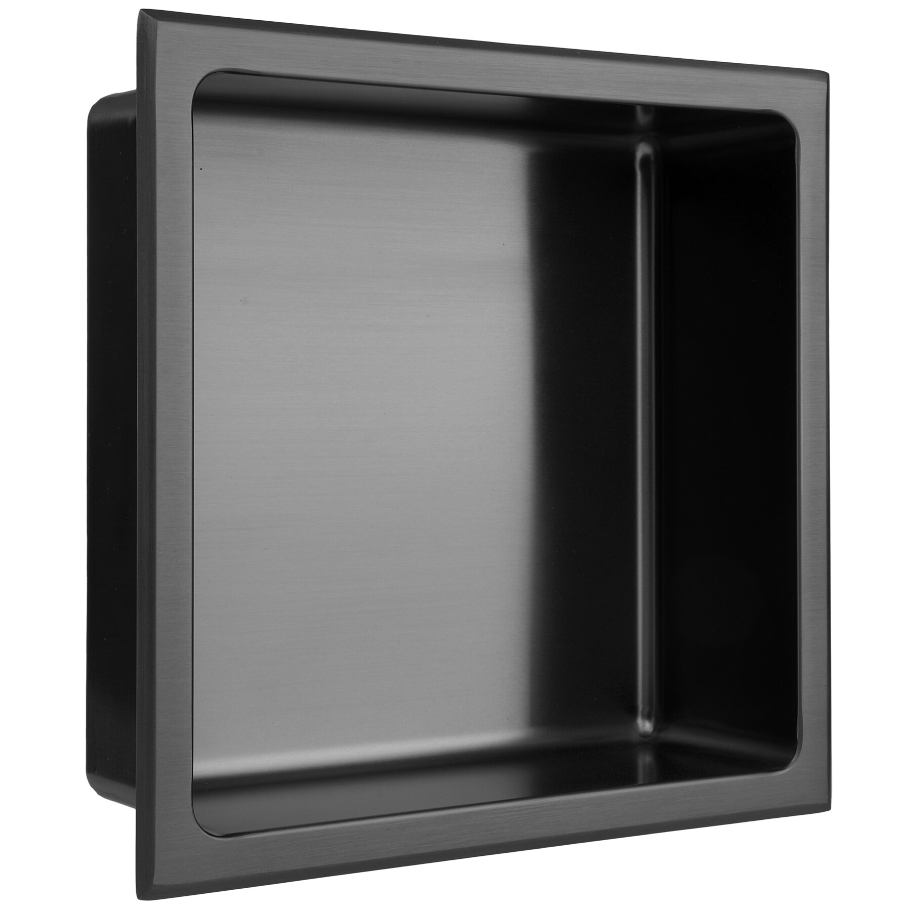 AKDY 8-in x 36-in Matte Black Stainless Rectangular Shower Niche in the Shower  Shelves & Accessories department at