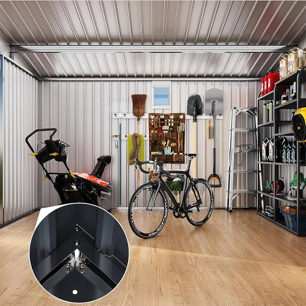 Qeetex SUN-PPG-3386T2TI Metal-Storage-Buildings-Sheds - View #4