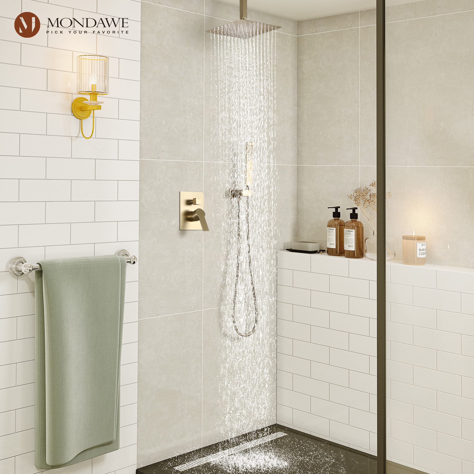 Mondawe MD-SMD09BG Showerhead-Bar-Panels - View #8