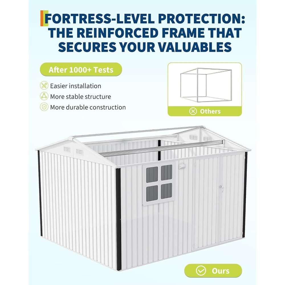 Qeetex SUN-PPG-3385Z4P5 Metal-Storage-Buildings-Sheds - View #5