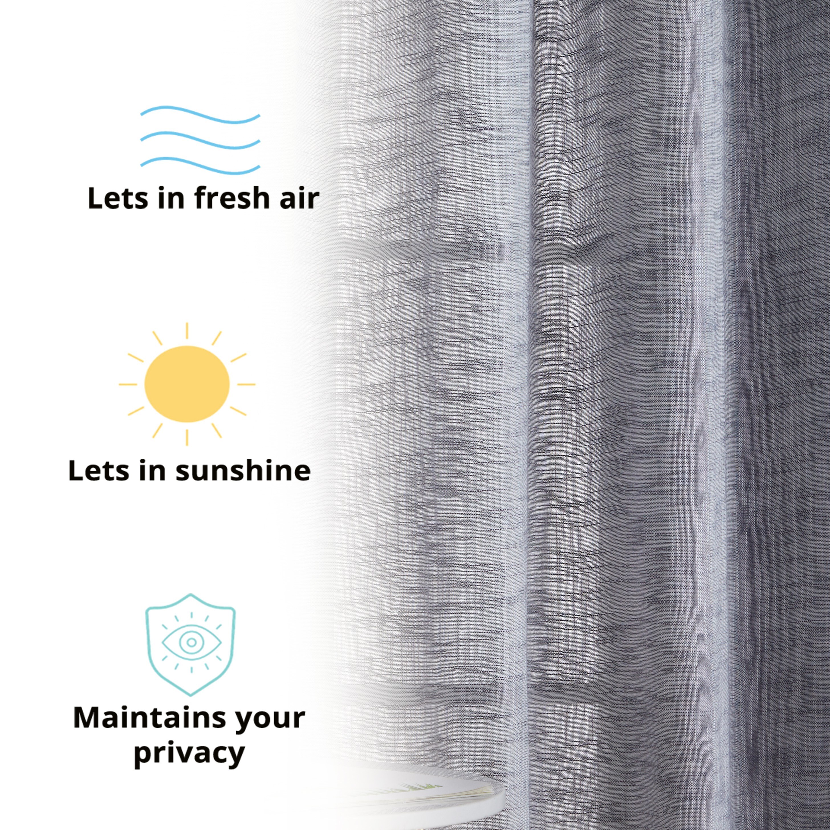 HLC.me MAD-LNGR-CHARC96 curtains - View #4