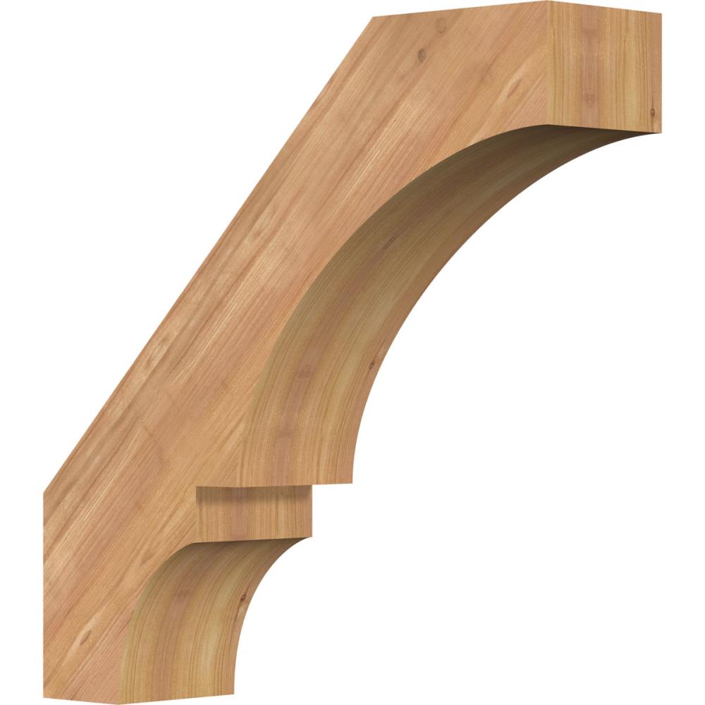 Ekena Millwork BRC06X22X22BOA00SWR 5-1/2-in x 22-in x 22-in Western Red Cedar Unfinished Wood Balboa Smooth Knee Brace