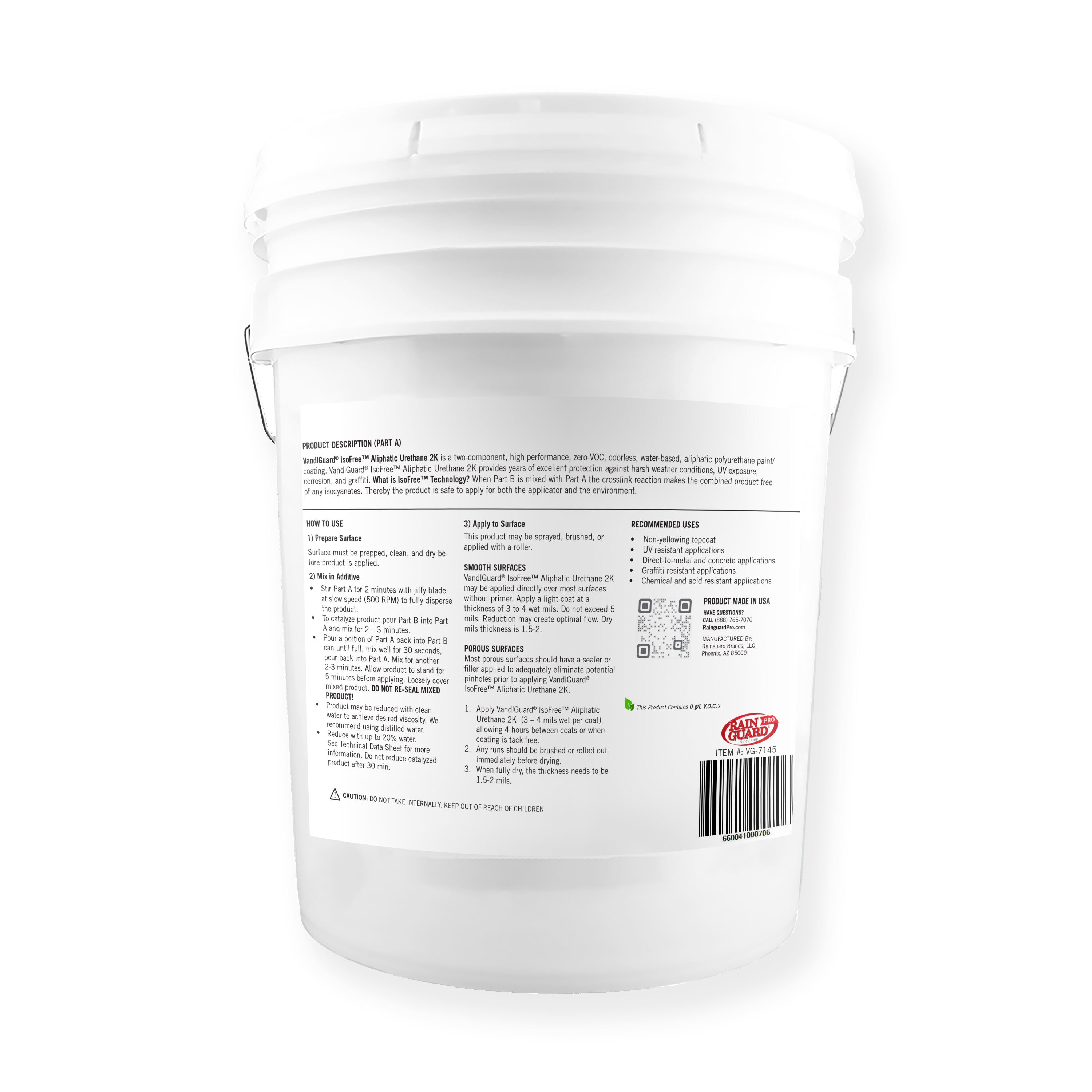 RainguardPro VandlGuard Single-Part Urethane Clear/Satin Transparent Water-based  Mildew Resistant Mold Resistant Sealer (1-Gallon) in the Waterproofers &  Sealers department at