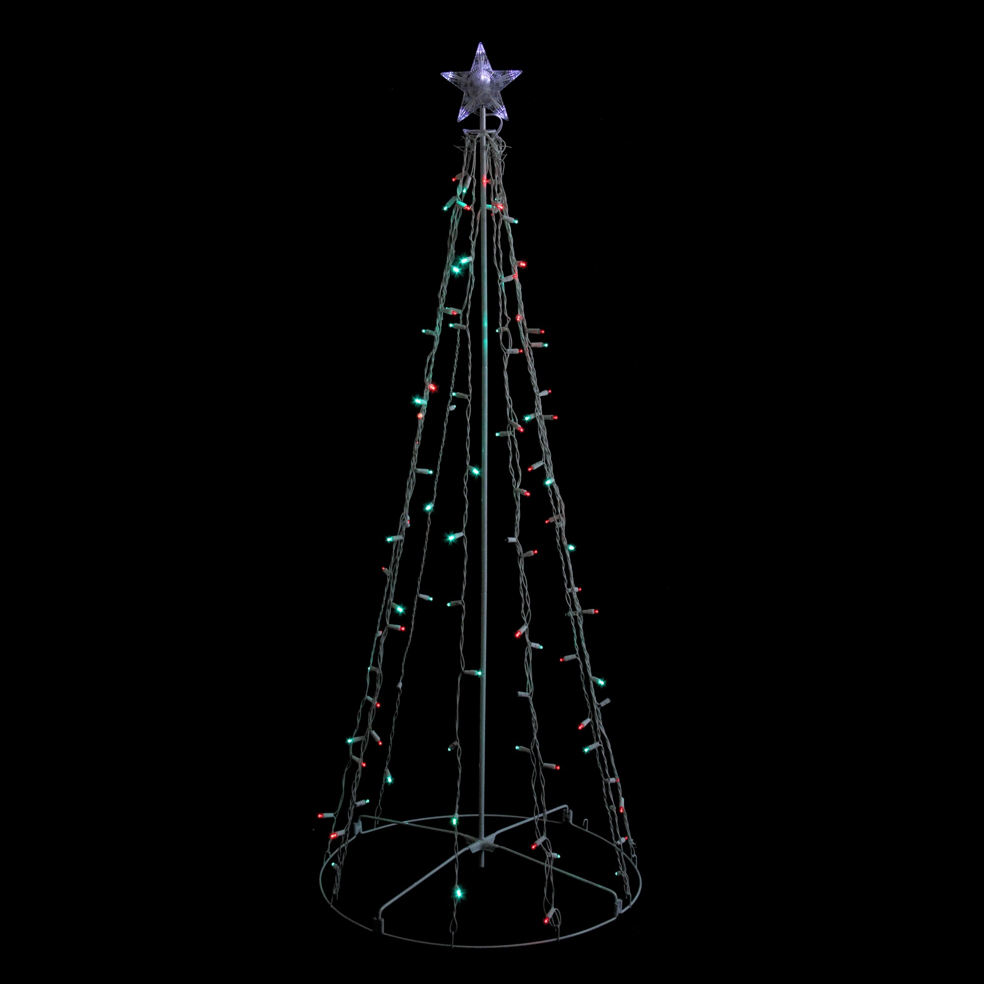 Northlight 60-in Christmas Tree Light with Multicolor LED Lights in the ...