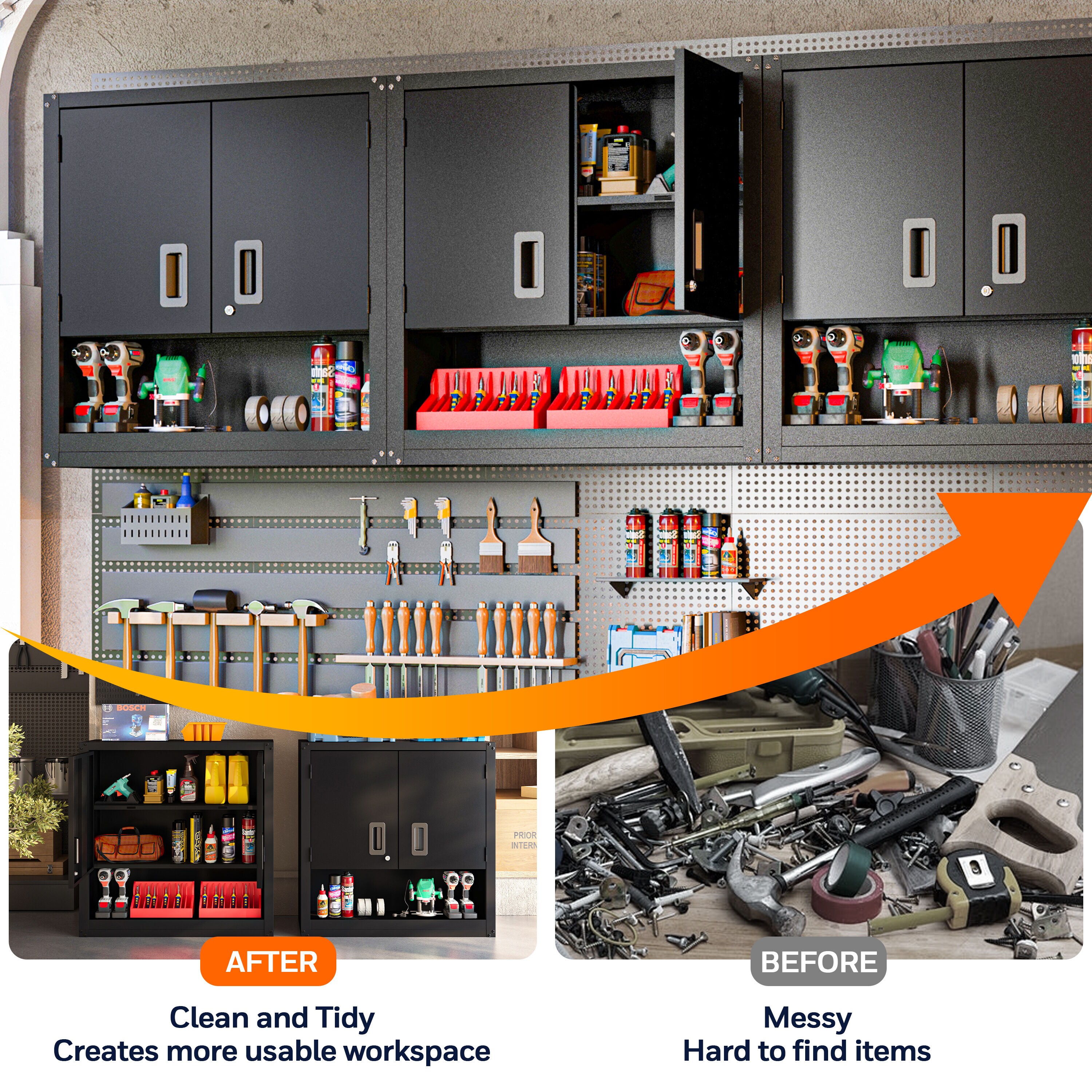 LOVMOR SF-Y-TPG-T-B-2P Garage-Cabinets - View #7