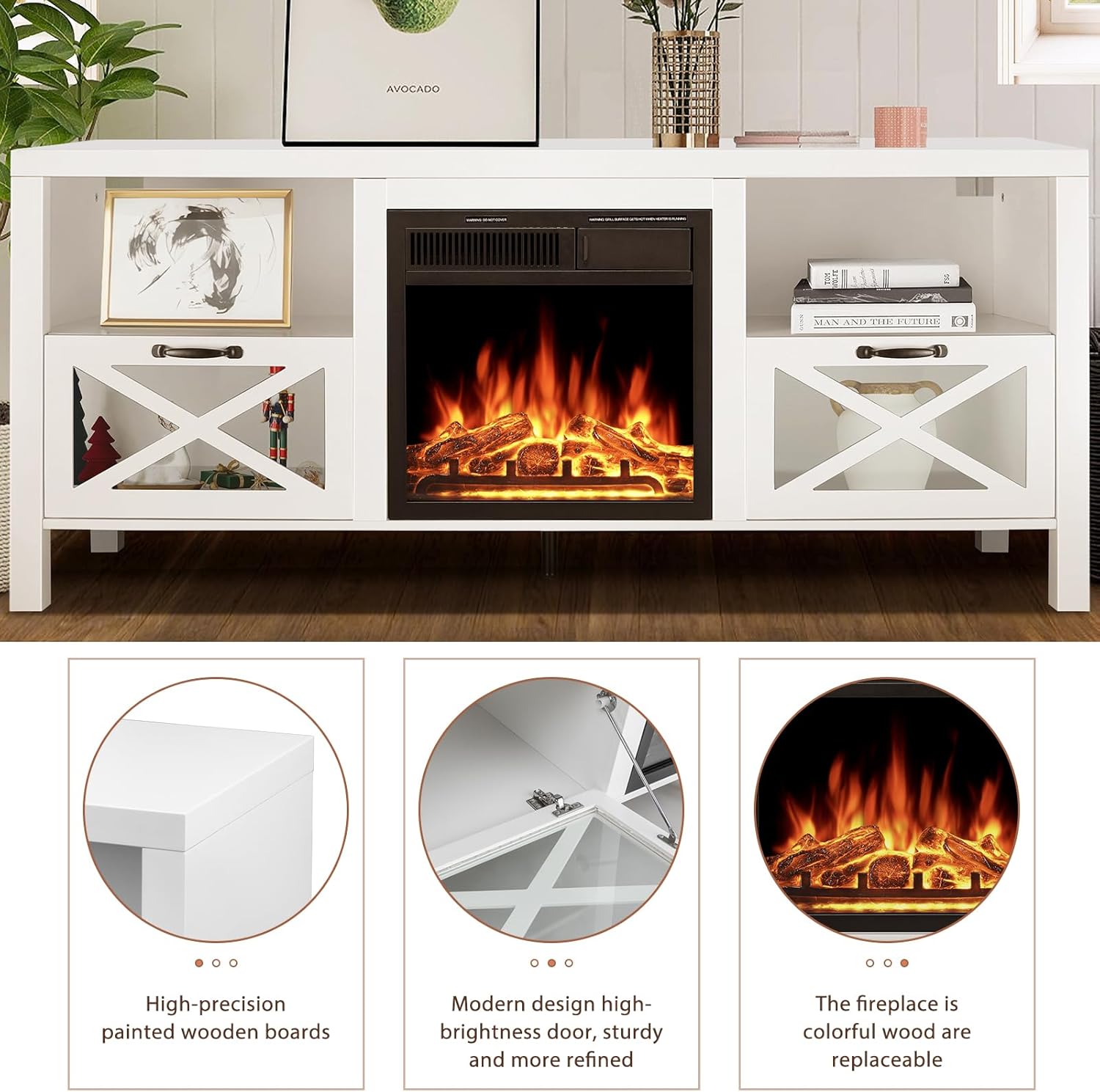 Antarctic Star LSAS-SM1808W Electric-Fireplaces - View #3