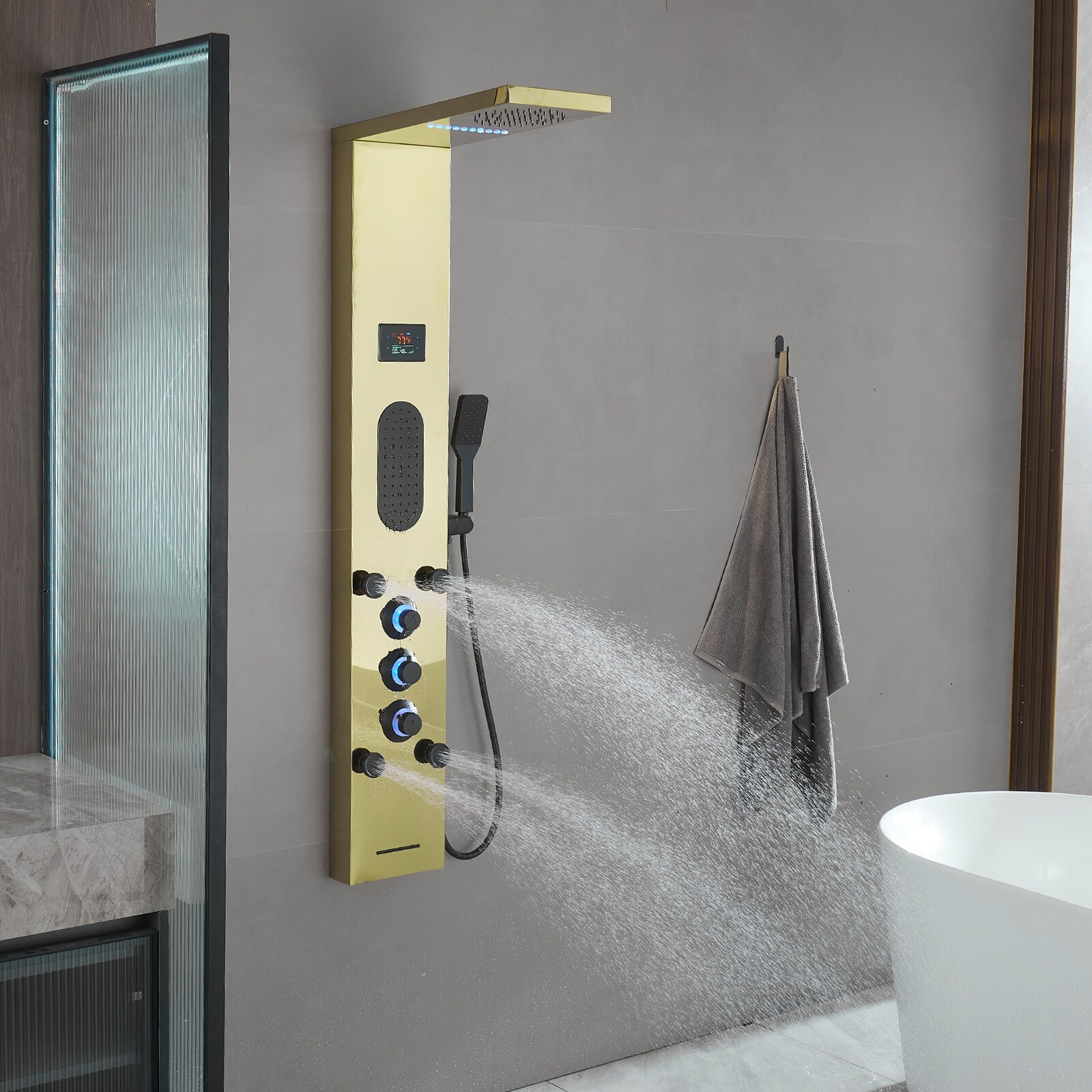 BWE YTP26-BGK Showerhead-Bar-Panels - View #4