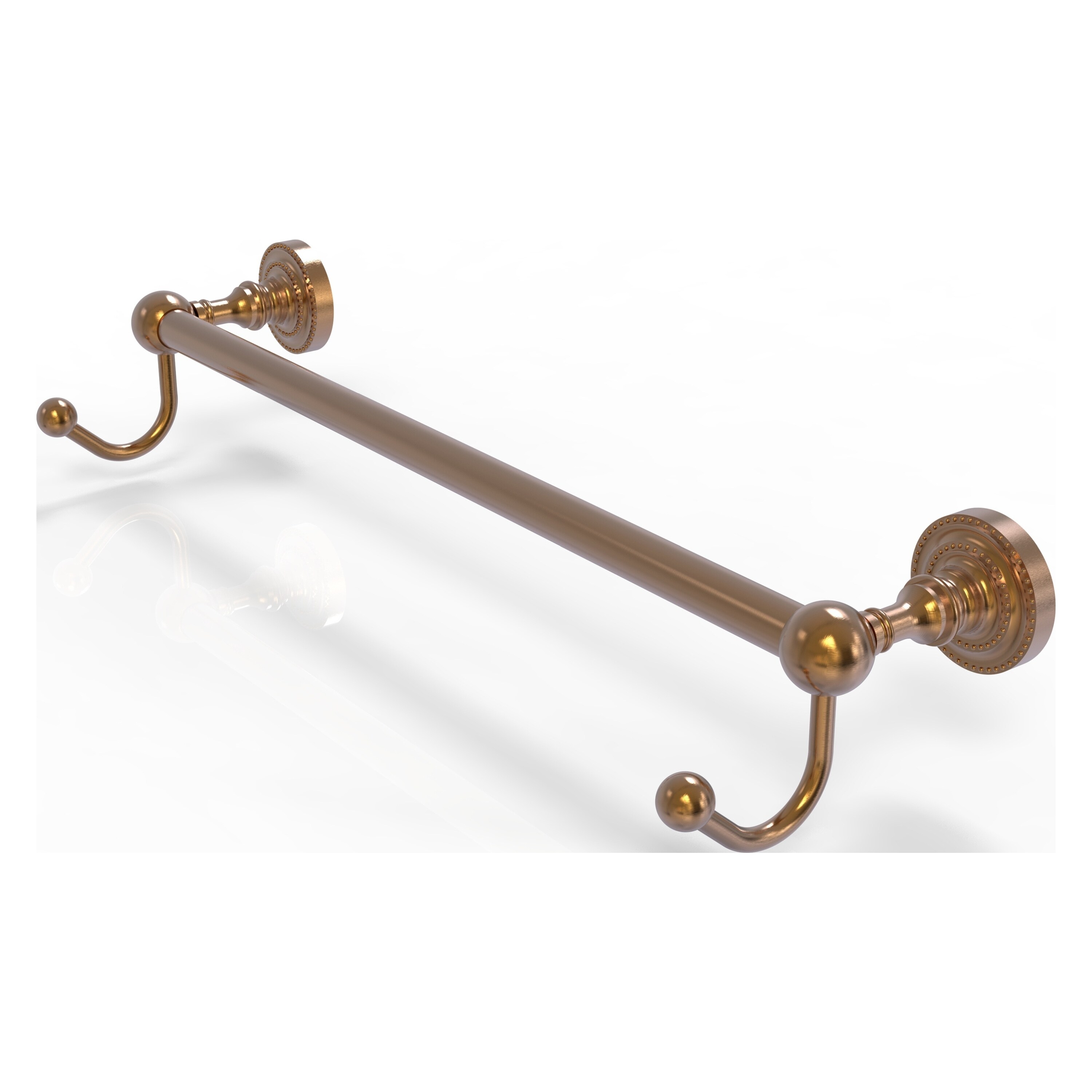 Allied Brass DT-41-36-HK-BBR Dottingham 36-in Brushed Bronze Wall mount Single Towel Bar