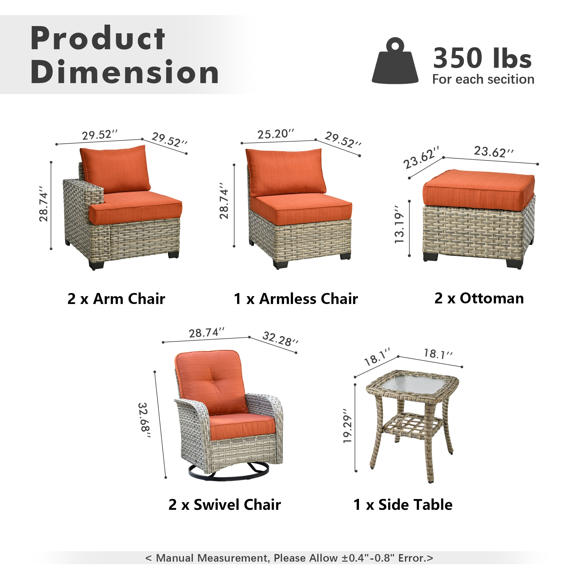 ALTRIGUS 6L-VYZTBS808-AL Patio-Conversation-Sets - View #3