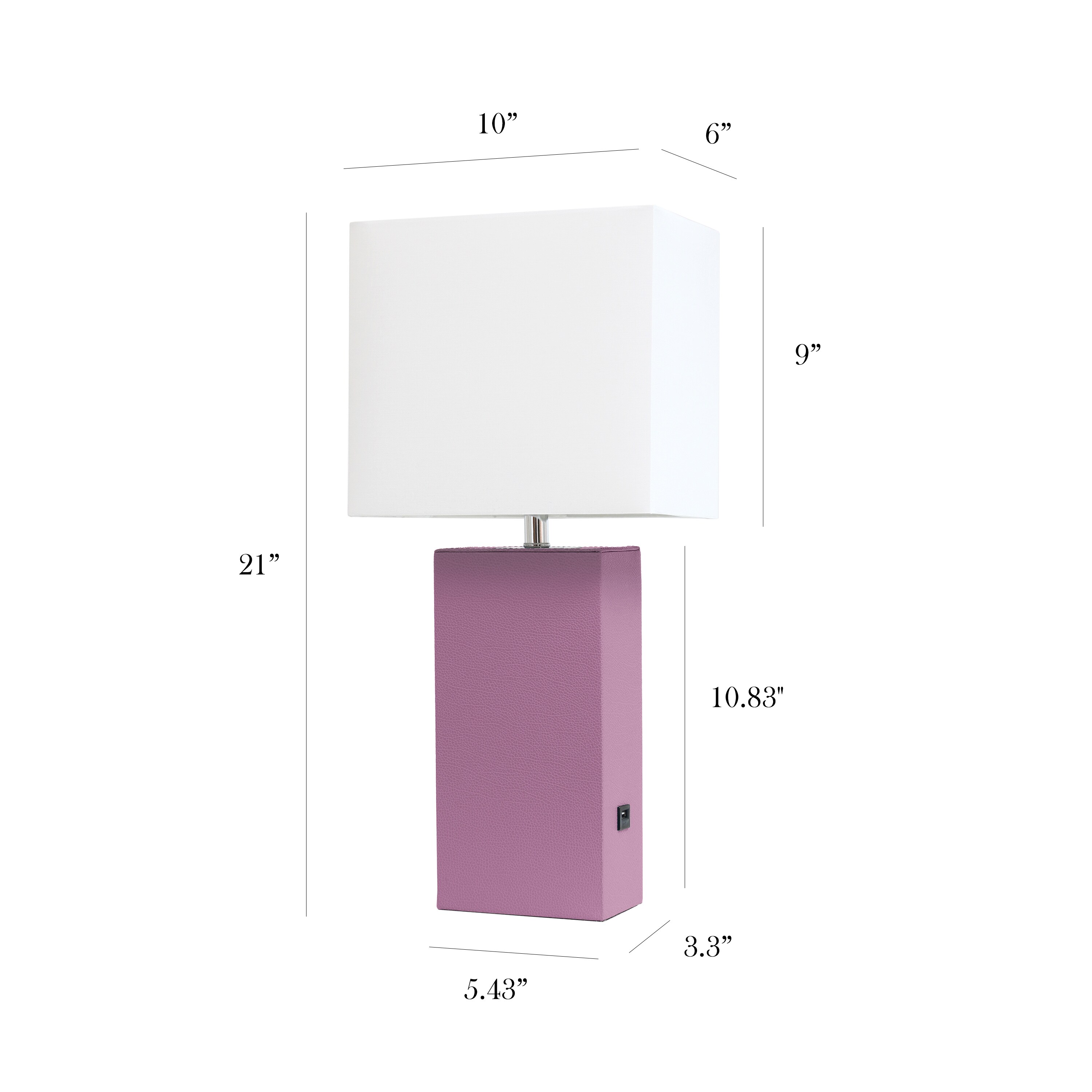 Elegant Designs LT1053-PRP Table-Lamps - View #3