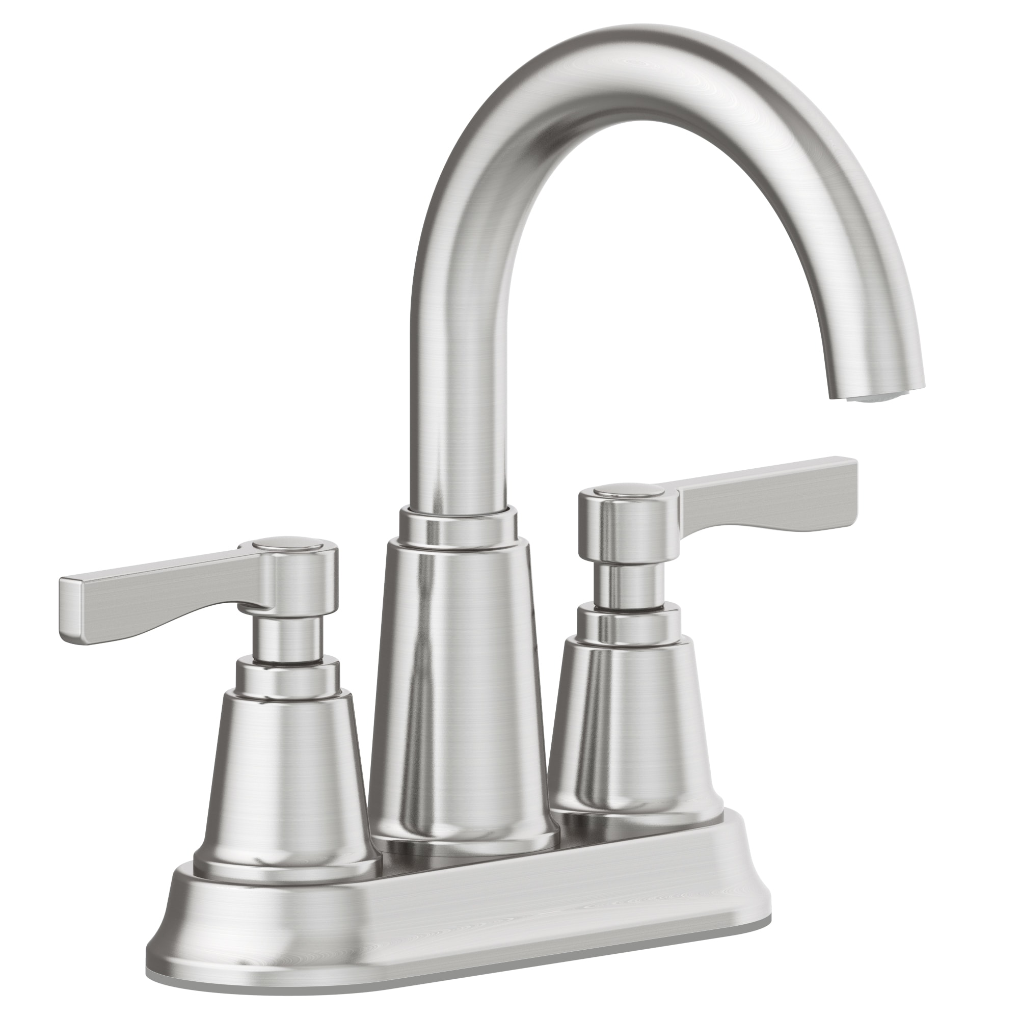 allen + roth Townley Brushed Nickel 4-in centerset 2-Handle WaterSense ...