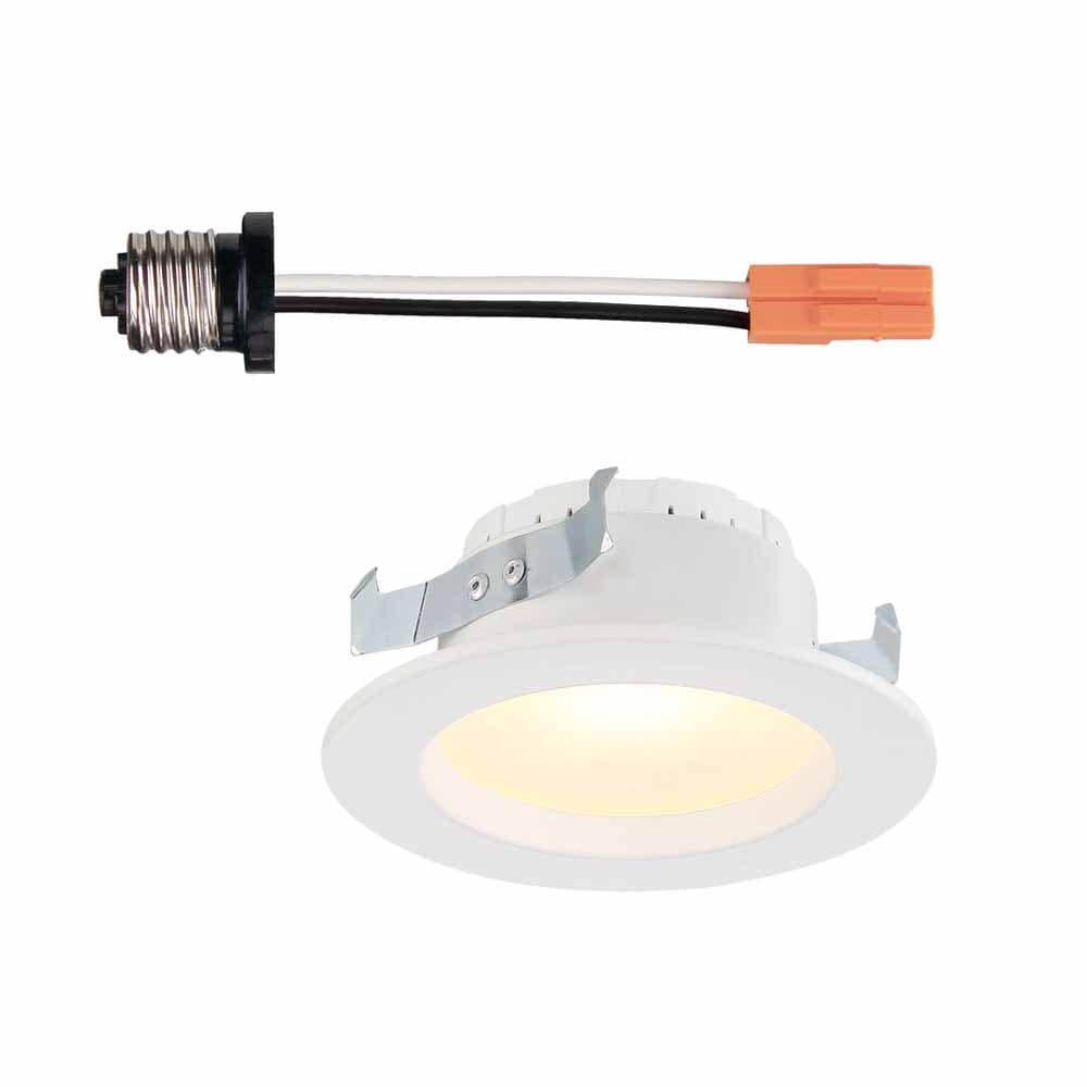 Designers Fountain EVL4730NWH30 DF Recessed Light Trim 4-in White Open Recessed Light Trim
