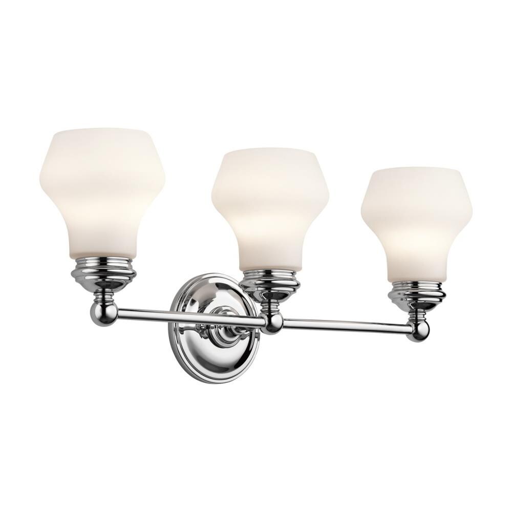 Kichler 45488CH Currituck 3-Light Chrome Transitional Vanity Light