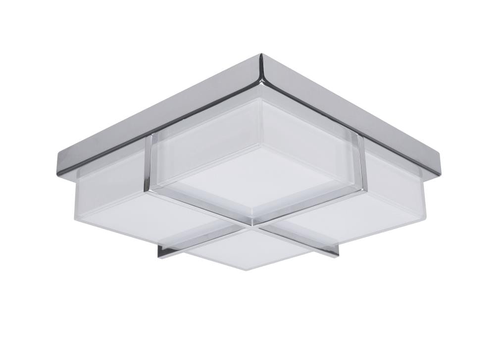 ARTCRAFT AC7490 Tranquility 1-Light Chrome LED Flush Mount Light