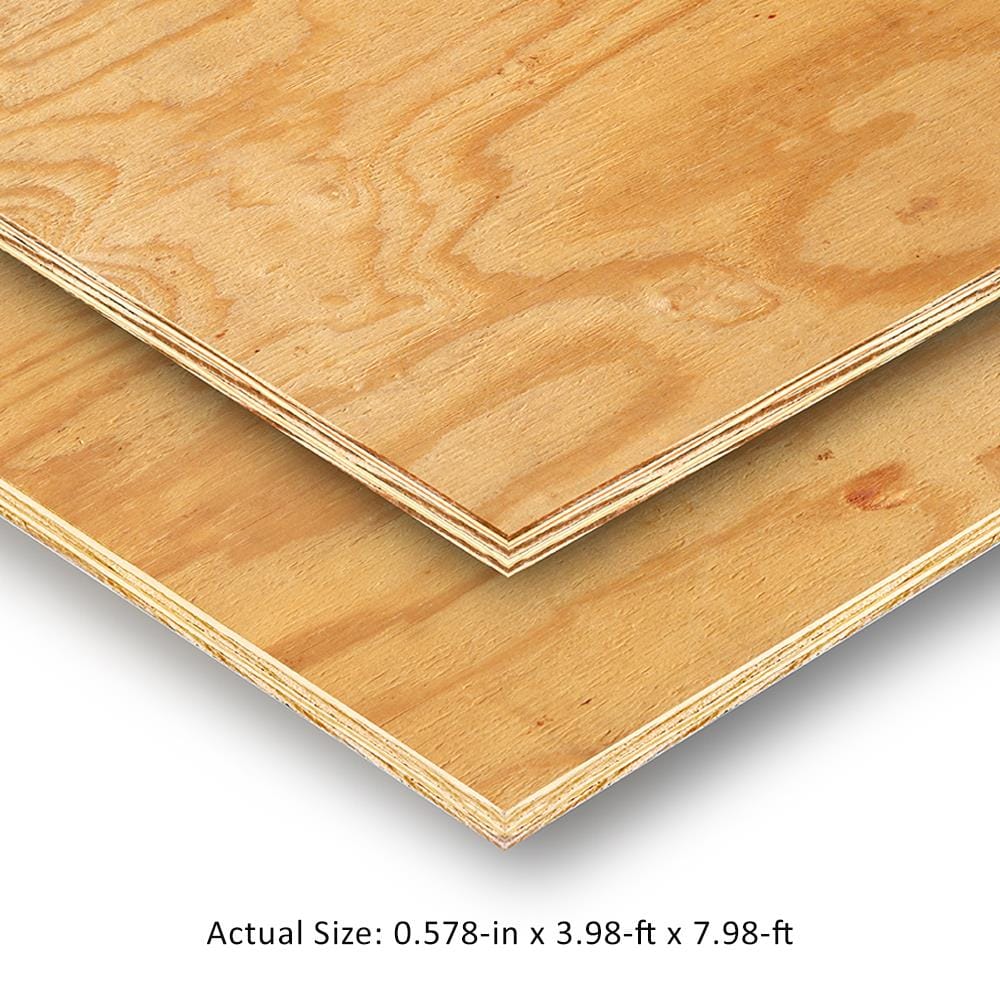 1-1/8 in. x 4 ft. x 8 ft. T&G Sheathing Plywood 724092 - The Home Depot