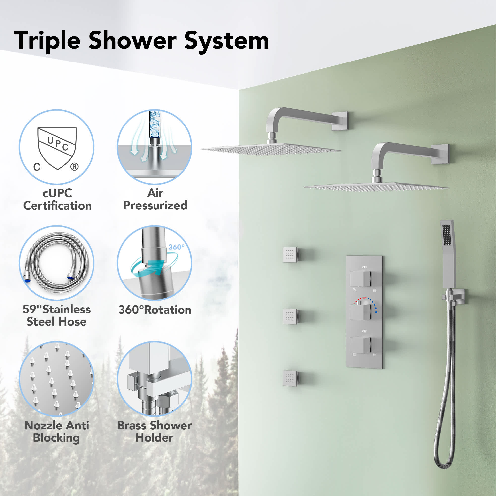 EVERSTEIN SFS-1068-NK12 Tub-Shower-Faucets - View #2