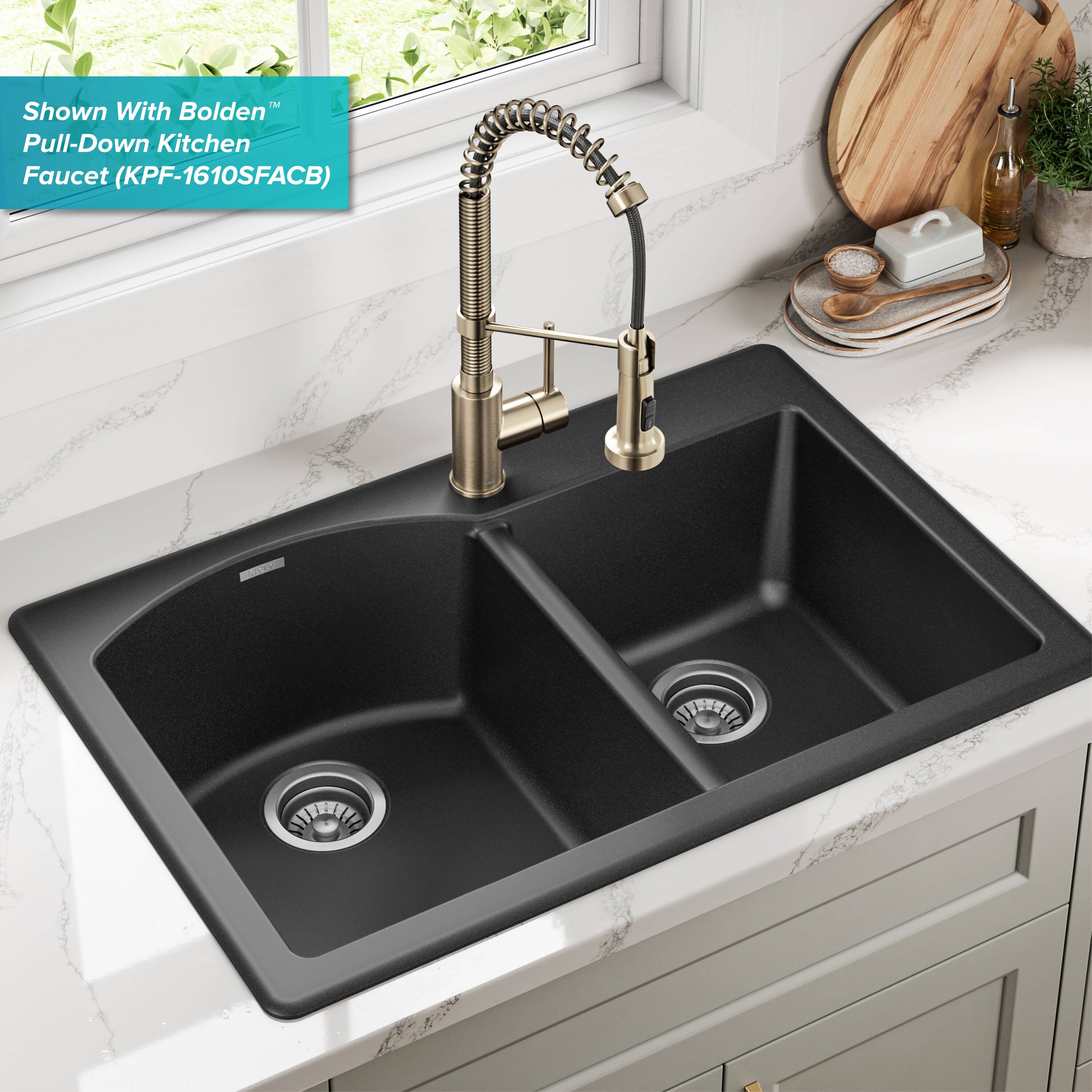 Kraus KGD-50BLACK Kitchen-Sinks - View #3