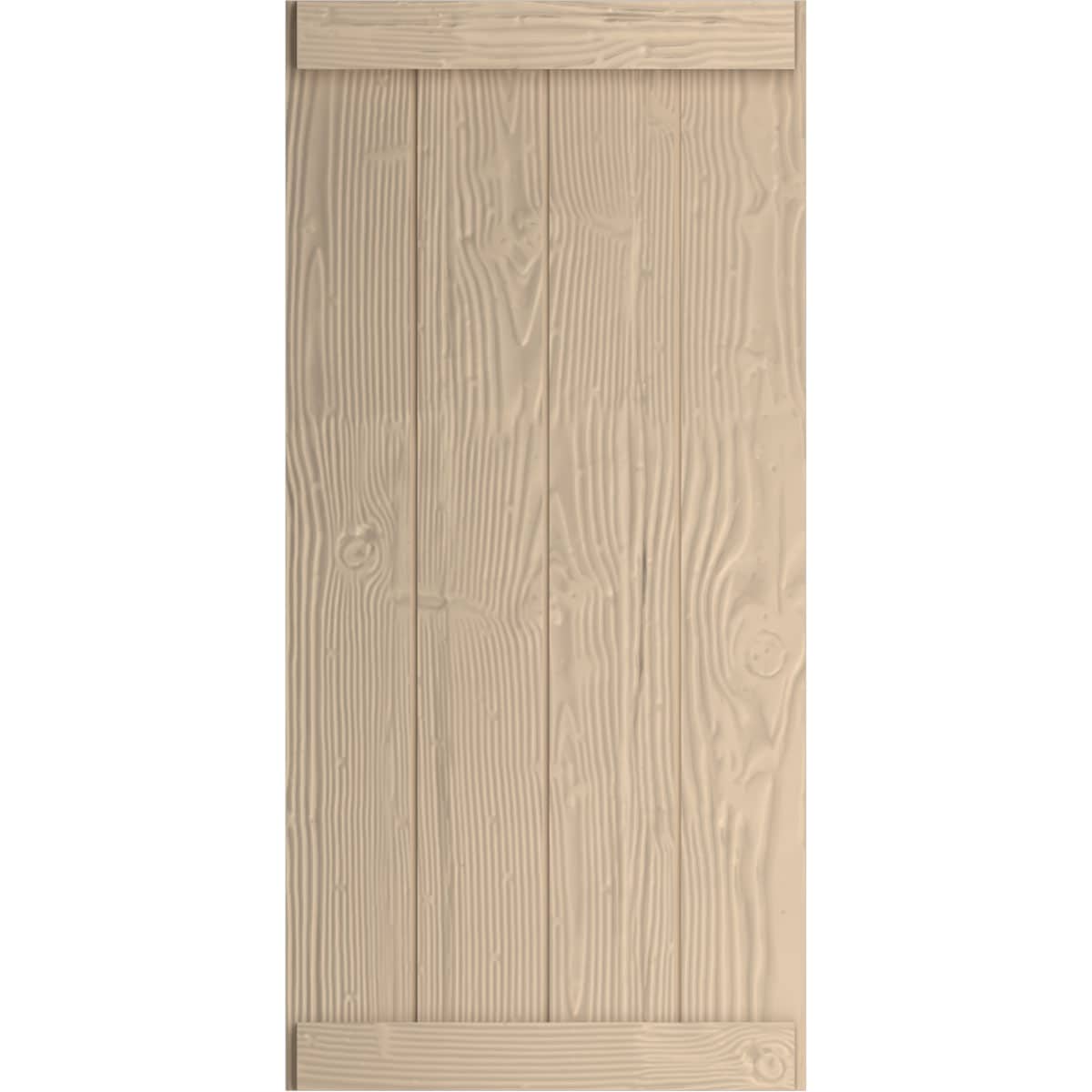 Ekena Millwork SHUBJE22X26SDPR 22-in W x 26-in H Unfinished Paintable/Stainable Board and batten End batten Exterior Shutters ( 2 -Pack )