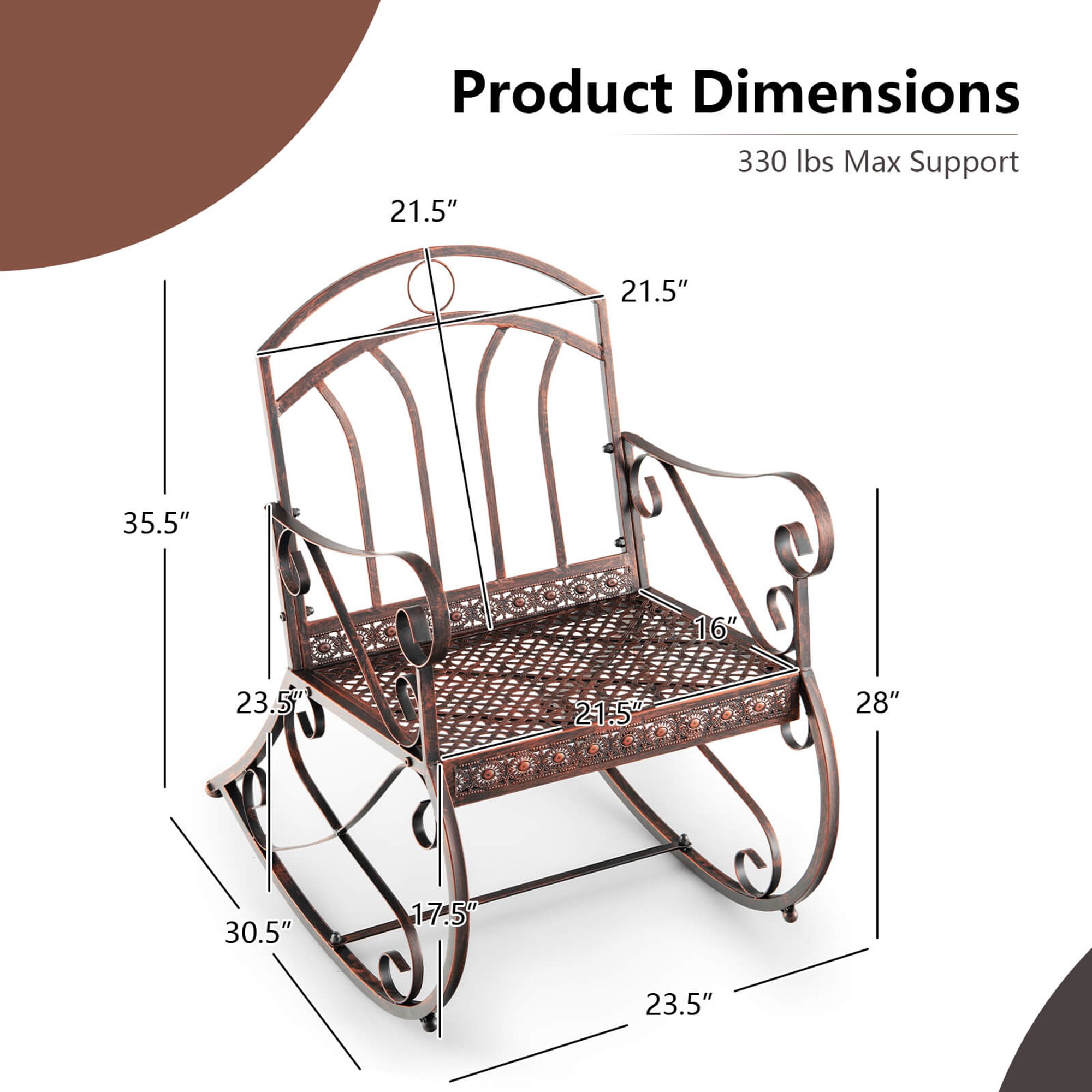 Clihome CL-RE-10790 Patio-Chairs - View #6