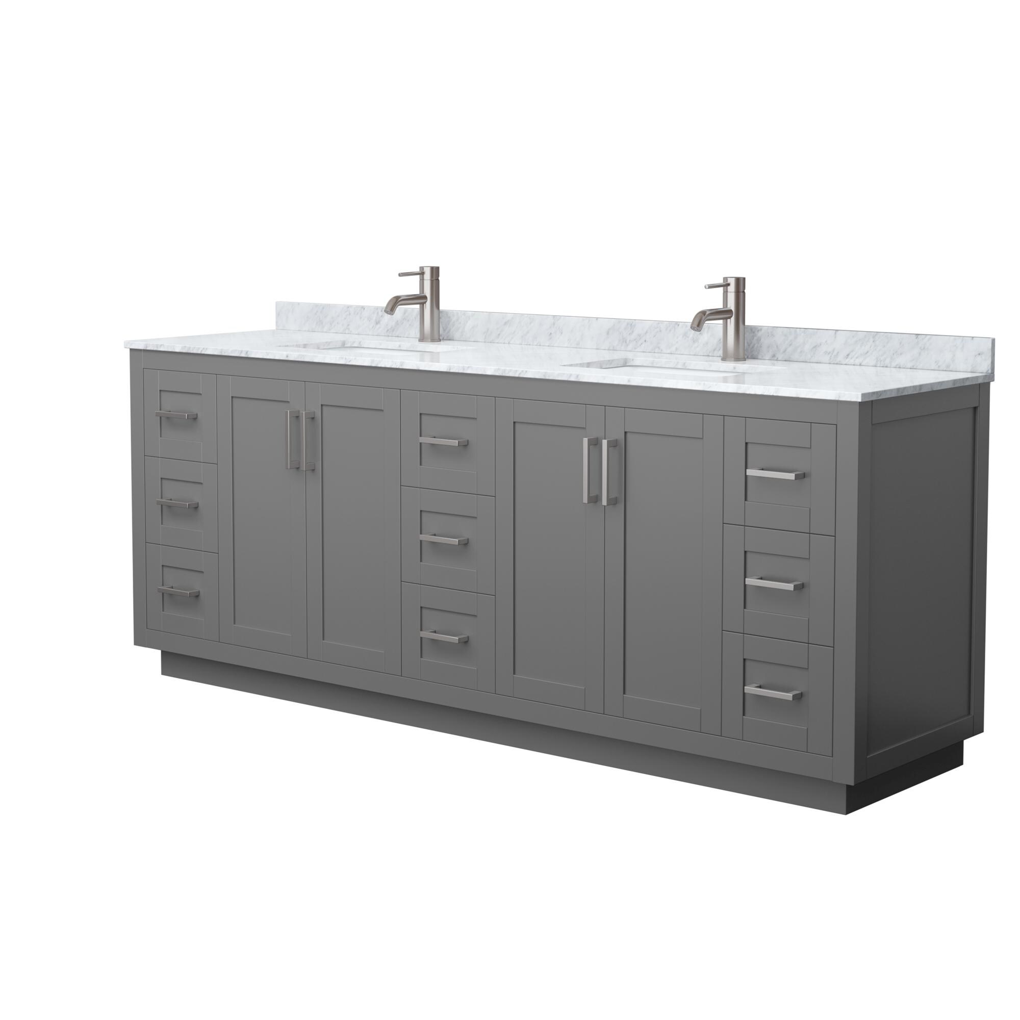 Wyndham Collection WCF292984DKGCMUNSMXX Bath-Vanity-Combo - View #2