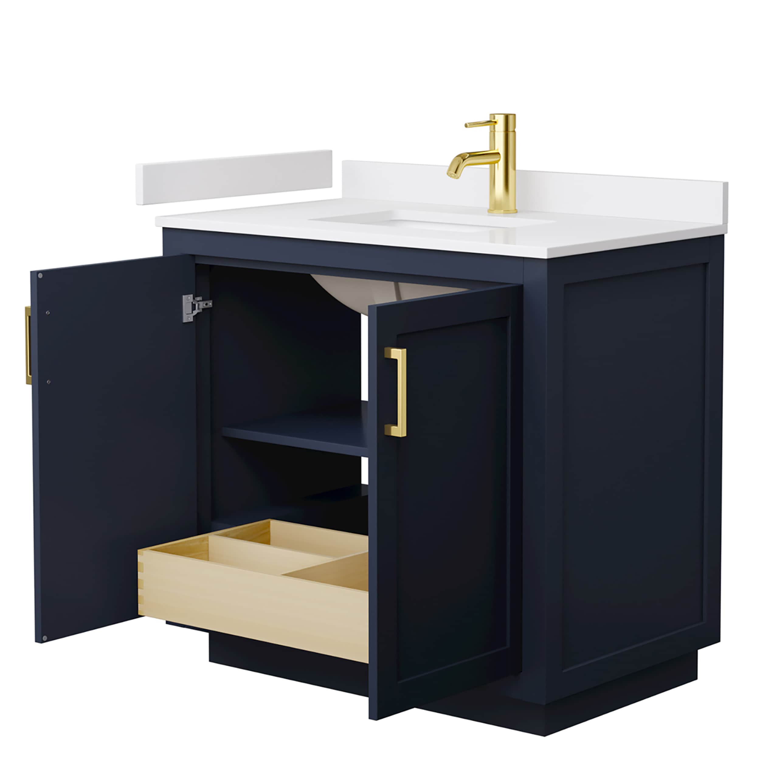 Wyndham Collection WCF292936SBLWCUNSMXX Bath-Vanity-Combo - View #3