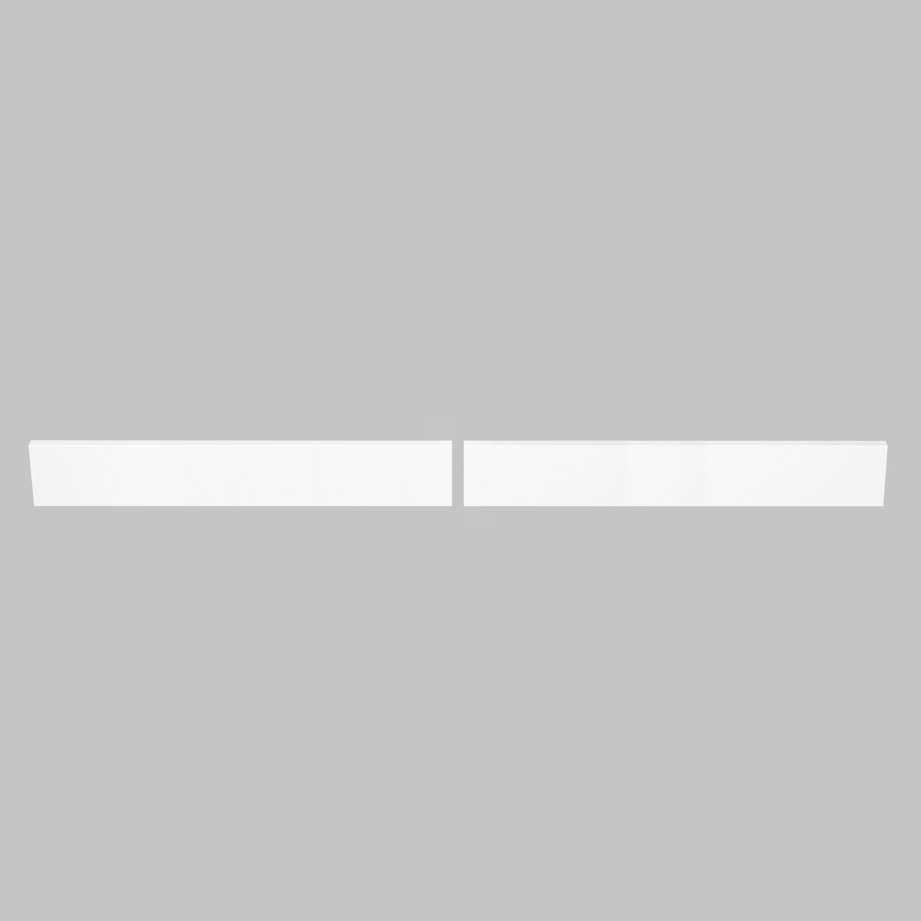 TJAmerican TJ61-40BS101 (2-Pieces of 30.5 in.) 4-in H x 61 L White Engineered marble Bathroom Backsplash