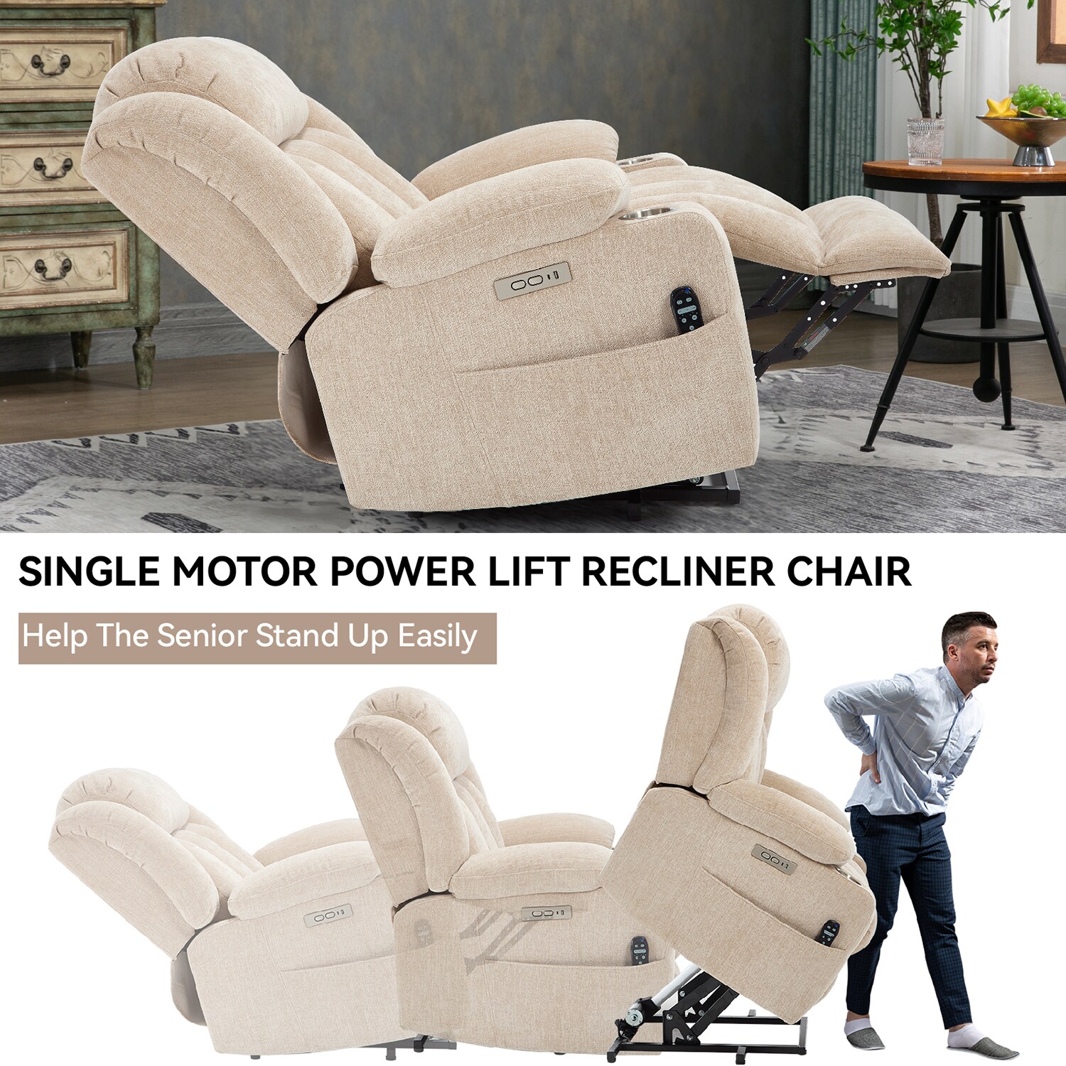 GZMR QN-8027-BR recliners - View #7