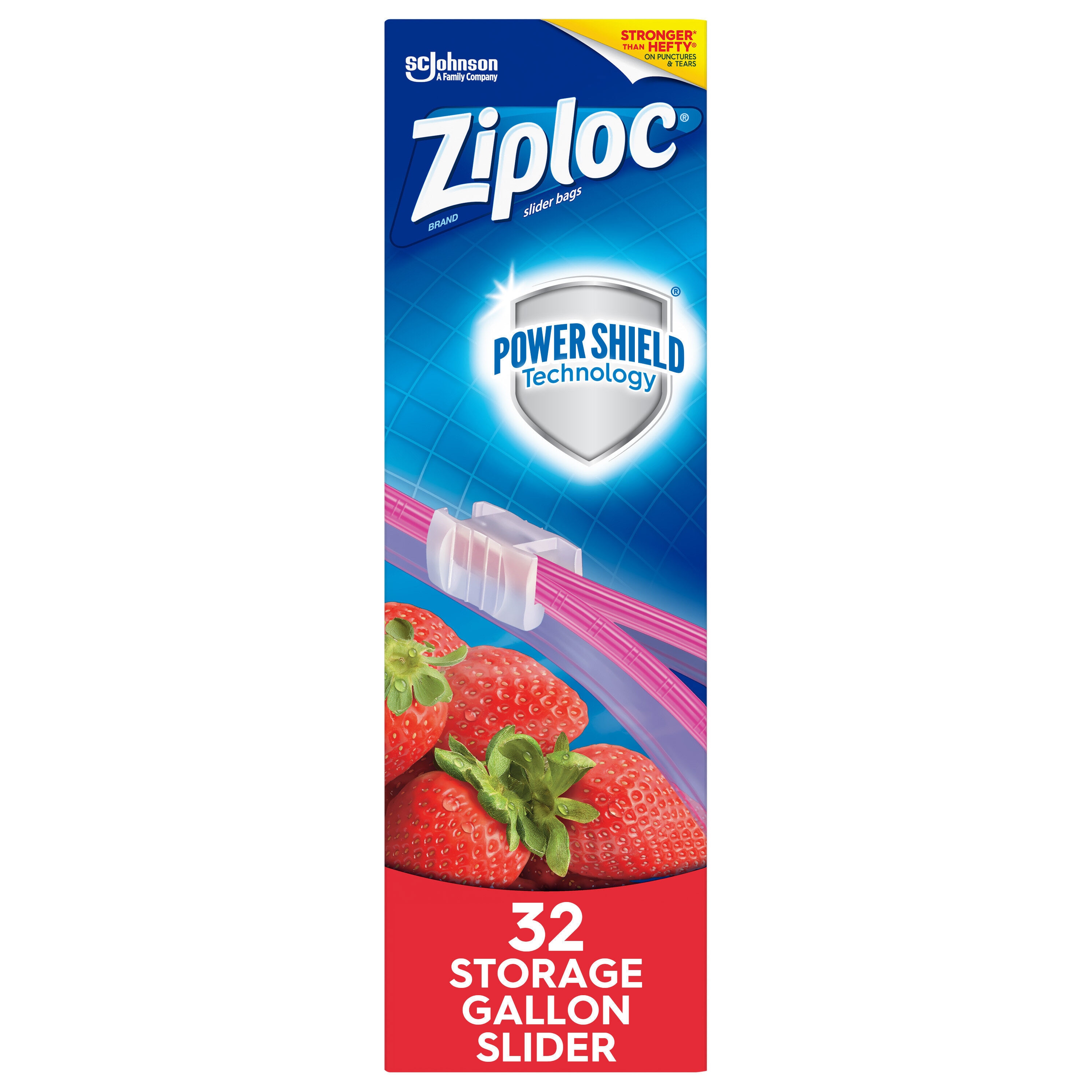 Ziploc Slider Food Storage Freezer Bag Zip Lock Plastic Travel Quart Size  42 Ct*
