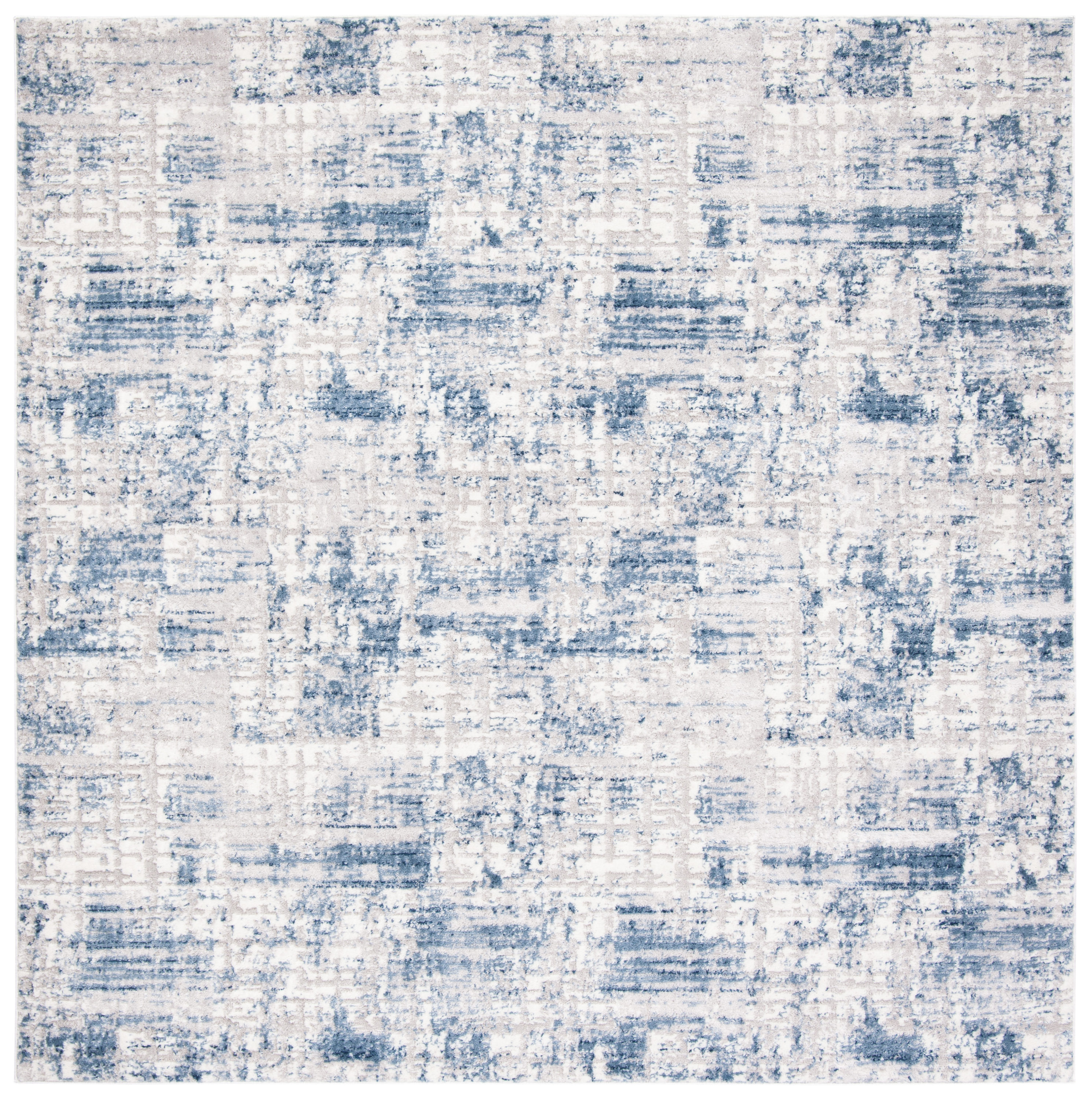 Safavieh ALA786M-7SQ Amelia Oristo 7 x 7 (ft) Loomed Synthetic Blue/Gray Square Indoor Abstract Area rug