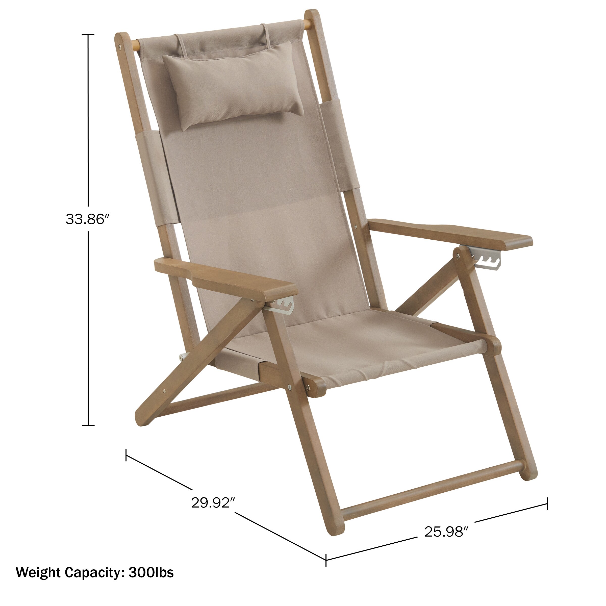 Lavish Home 80-OUTD-FLDBCH-1-2 Beach-Camping-Chairs - View #9