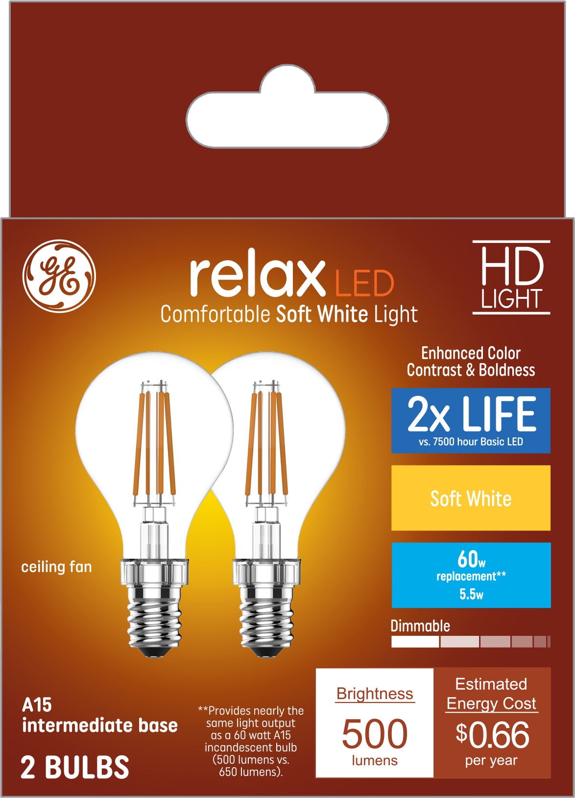 GE LED DAY REFRIG, Batteries & Lighting