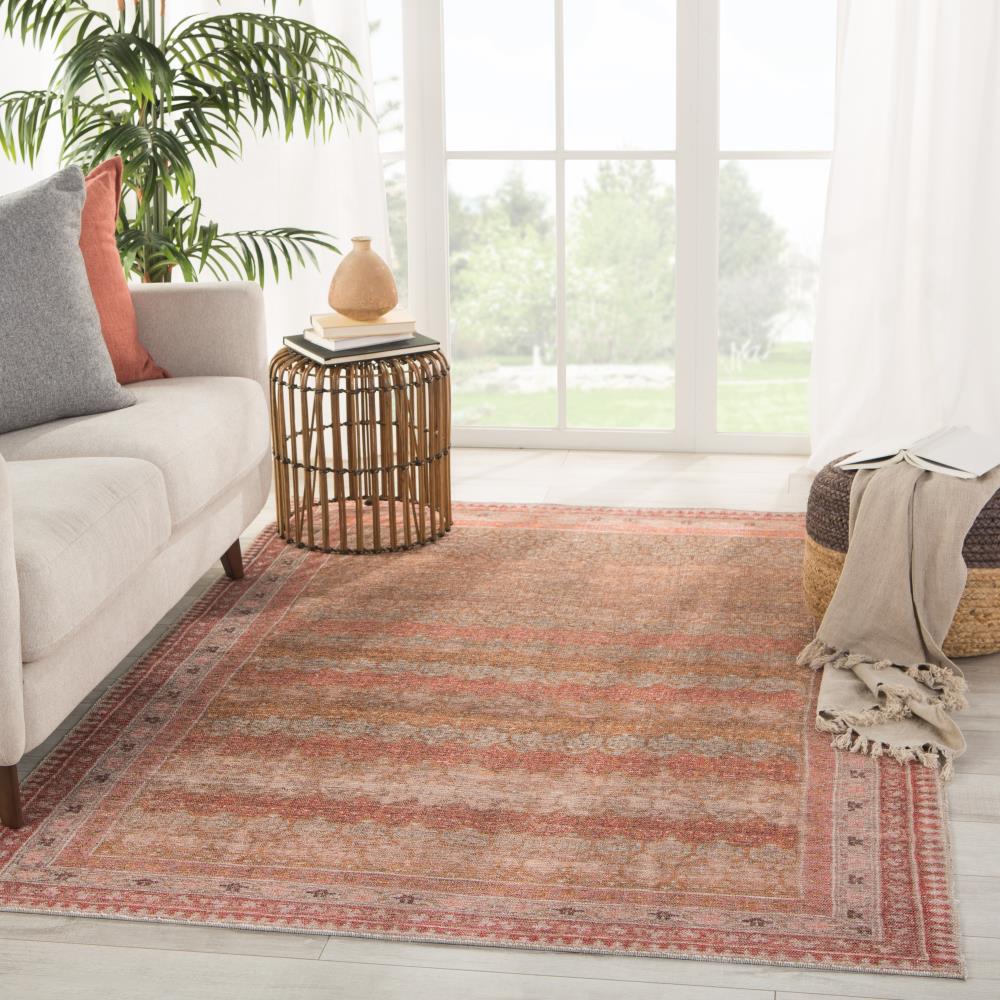  BRG146184 Kendred 8 X 10 (ft) Multicolor Indoor Trellis Global Machine Washable Area Rug