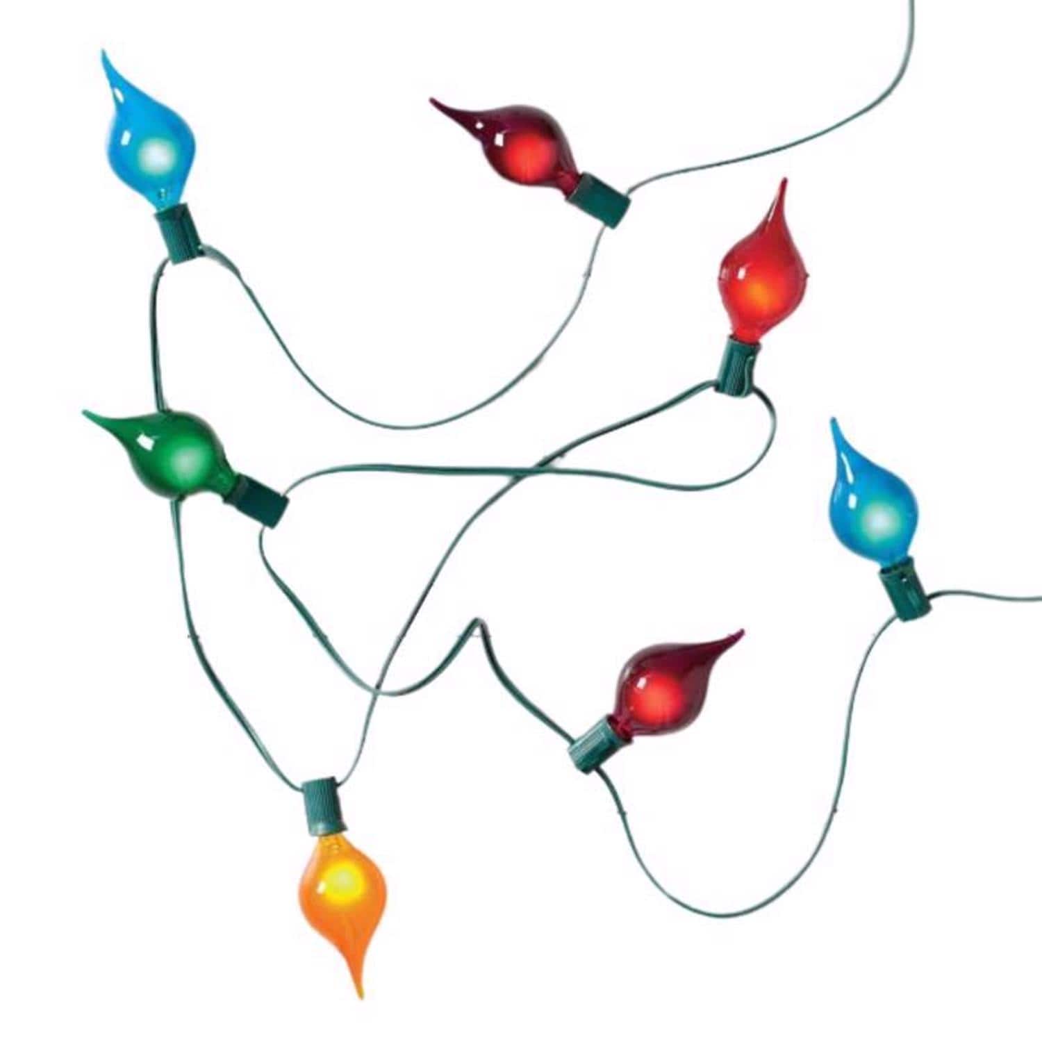 Incandescent Multicolored 15 ct String Christmas Lights 15 ft.