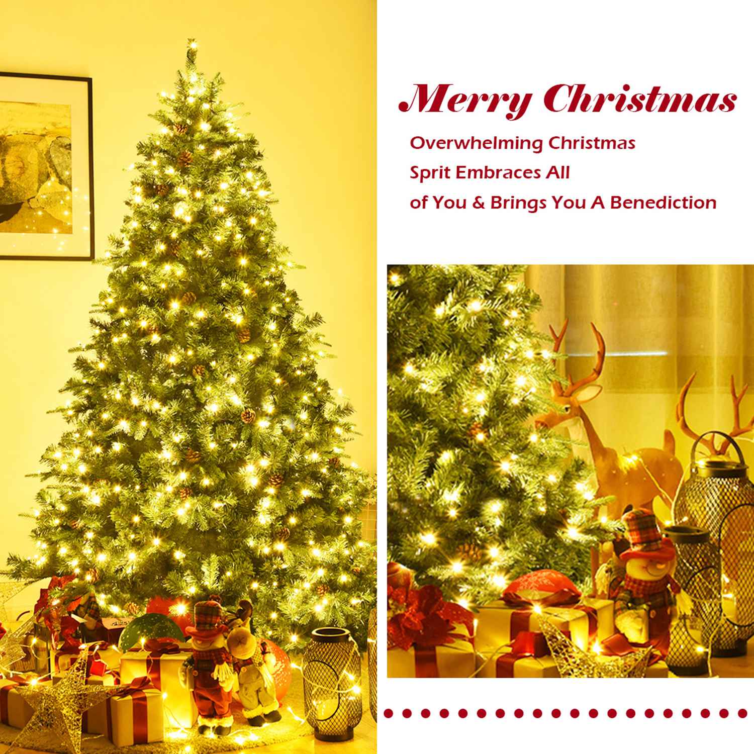 Costway CSHY000370 Artificial-Christmas-Trees - View #5