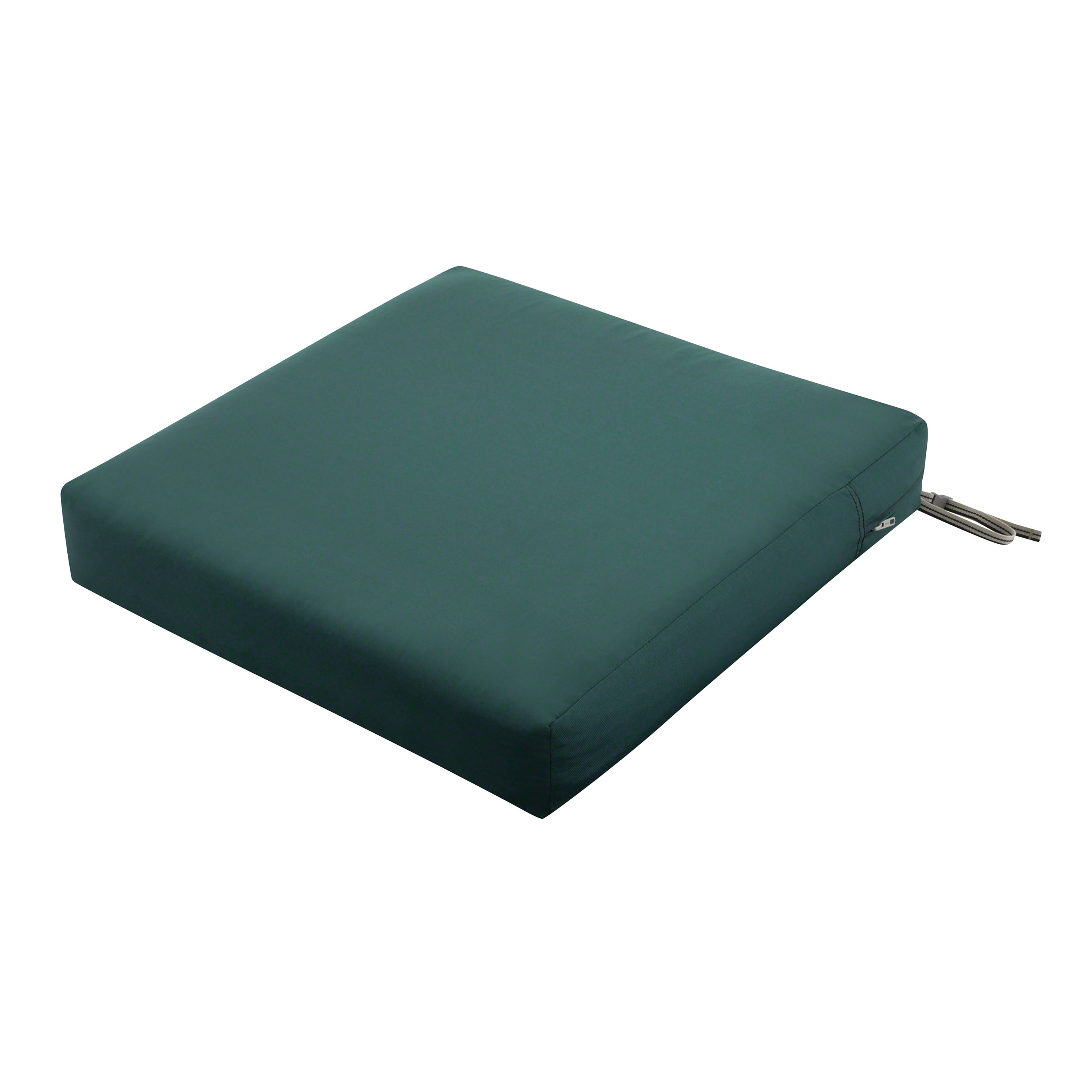 Classic Accessories 62-020-MGREEN-EC Ravenna 25-in x 25-in Mallard green Patio chair cushion