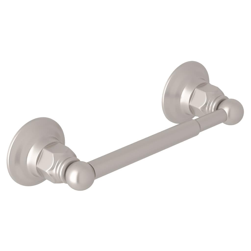 Rohl ROT18STN Wall Mount Single Spring-Loaded Toilet Paper Holder - Satin Nickel