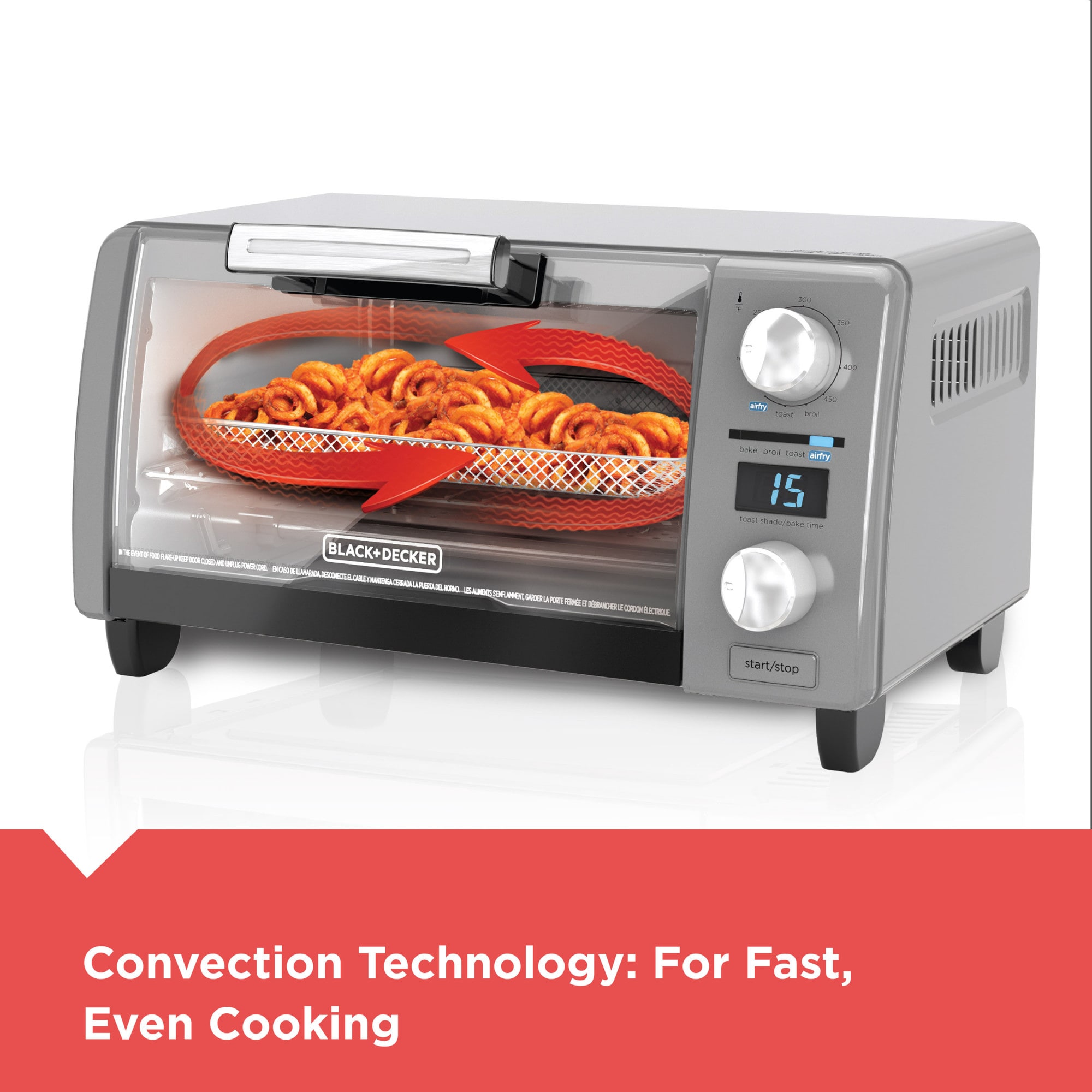 TO1787SS, Crisp 'N Bake™ Air Fry 4-Slice Toaster Oven