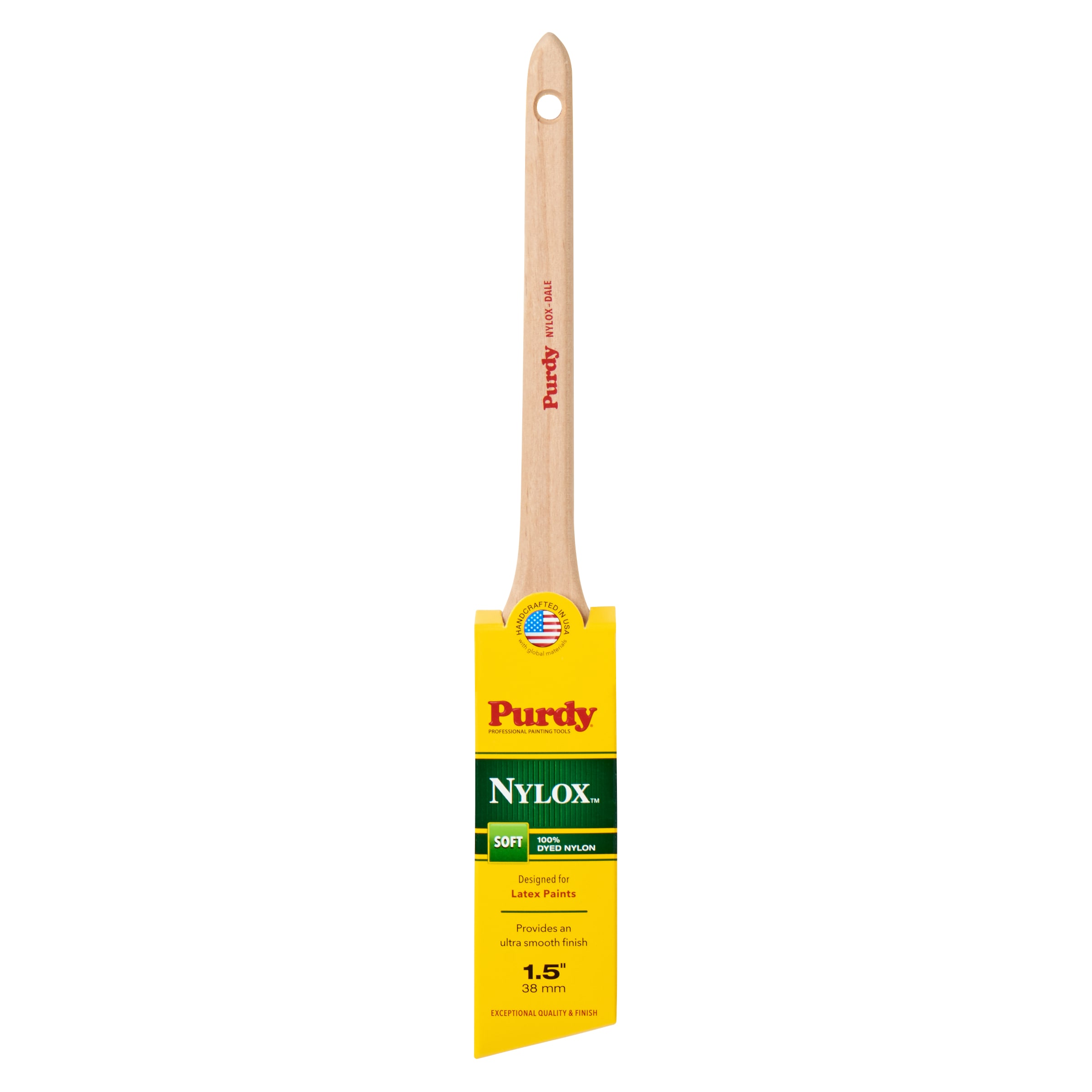 Purdy 144080215 Nylox 1-1/2-in Reusable Nylon Angle General purpose brush