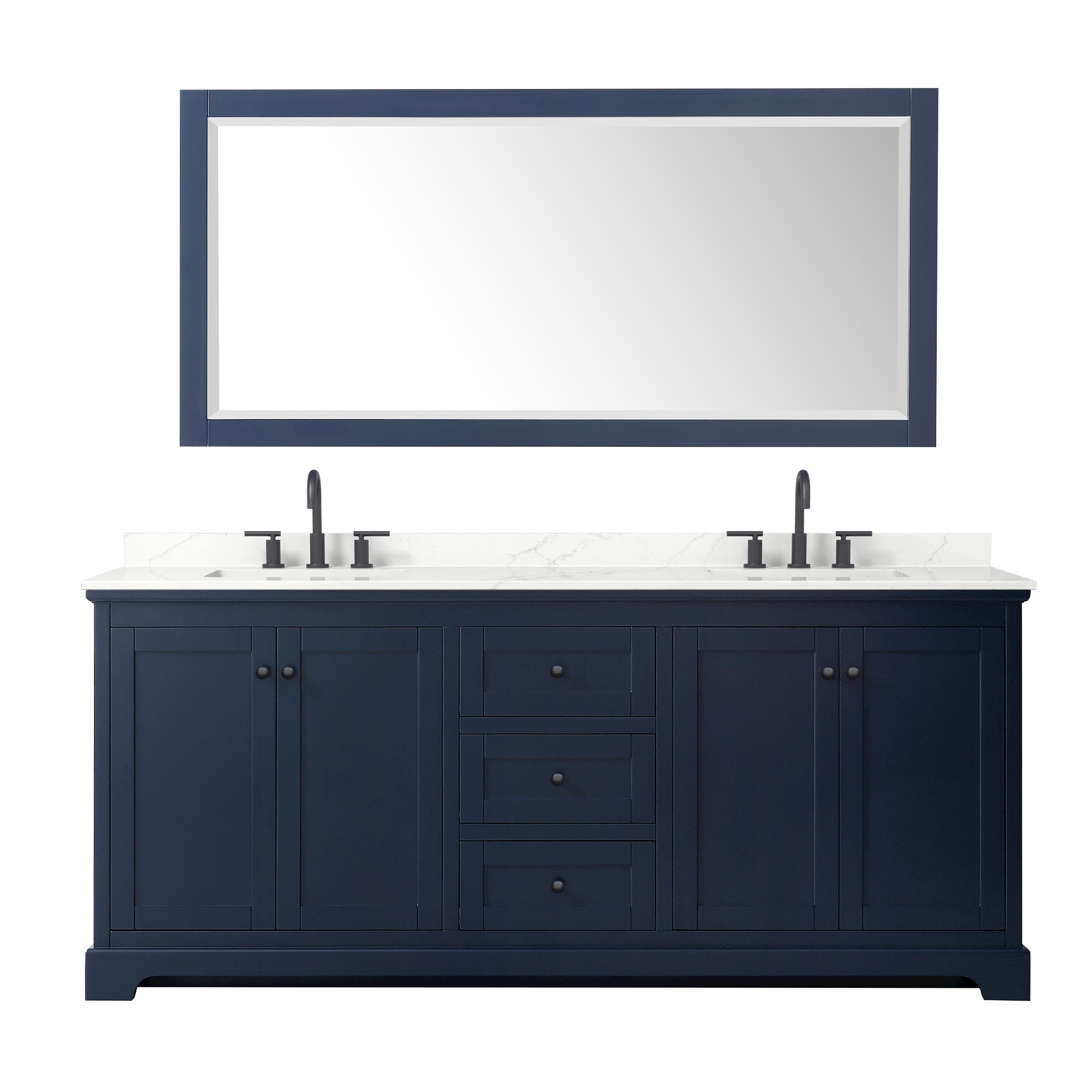 Wyndham Collection WCV232380DBBGTUS3M70 Bath-Vanity-Combo - View #2