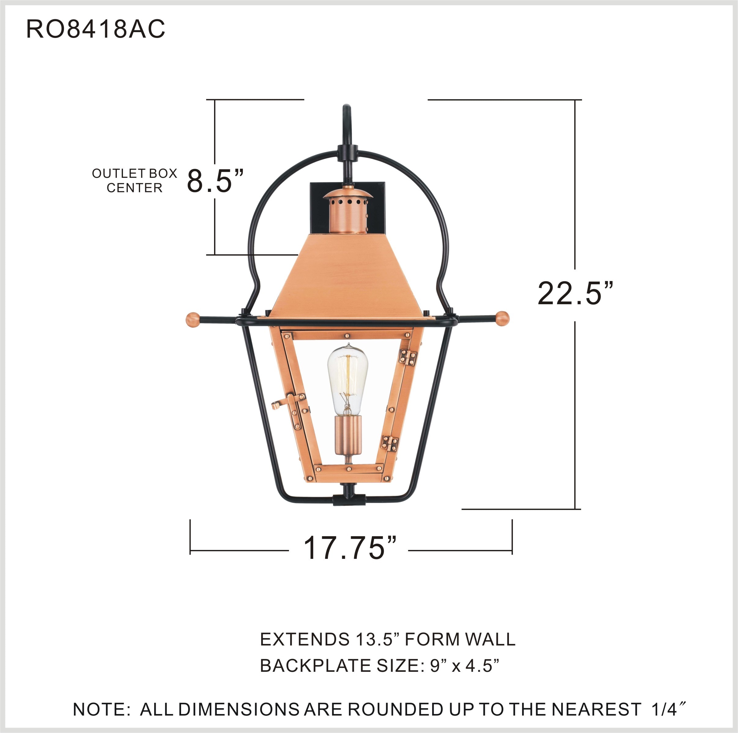 Quoizel RO8418AC Outdoor-Wall-Lighting - View #4