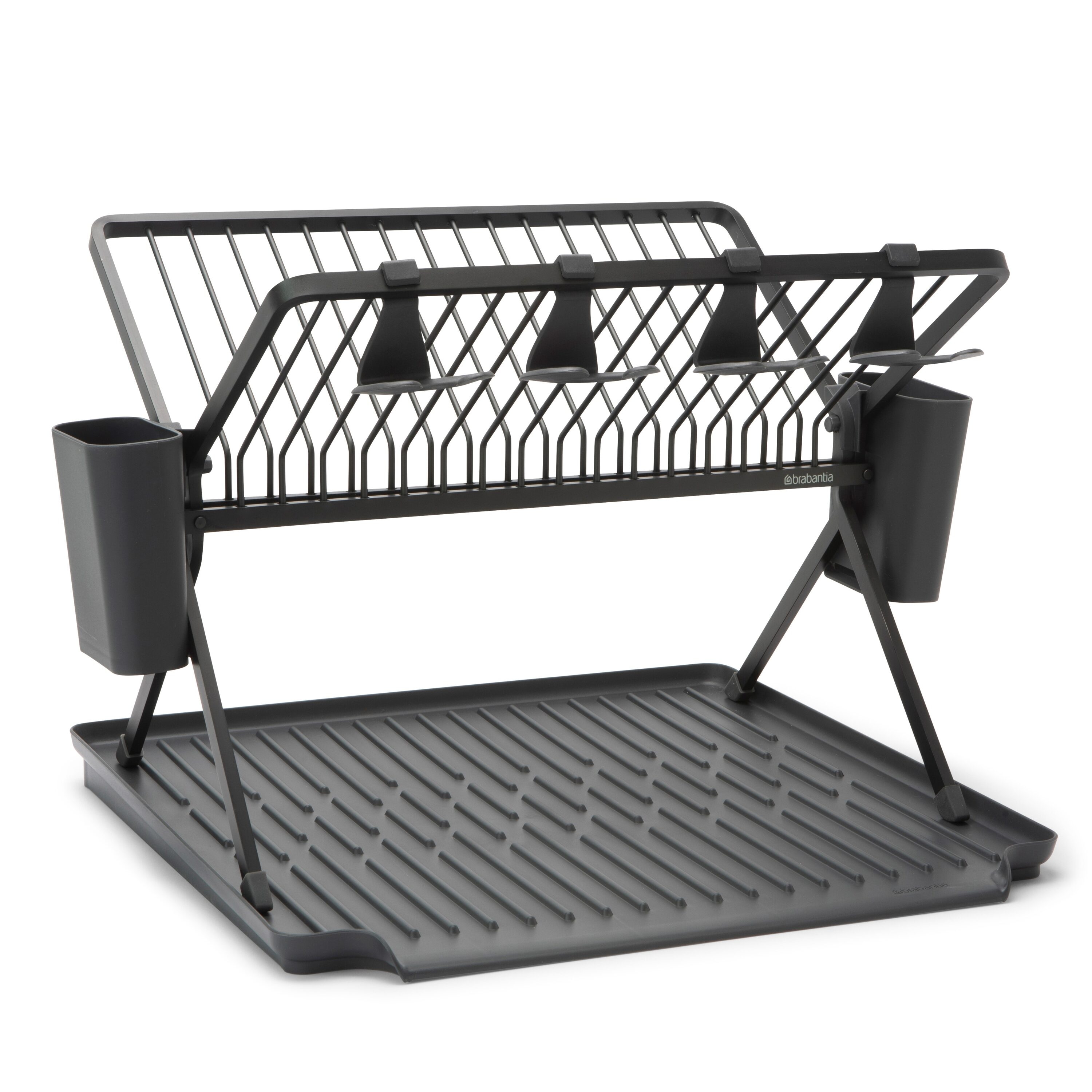 Basicwise 17.5-in W x 12.5-in L x 7.5-in H Plastic Dish Rack in the Dish  Racks & Trays department at