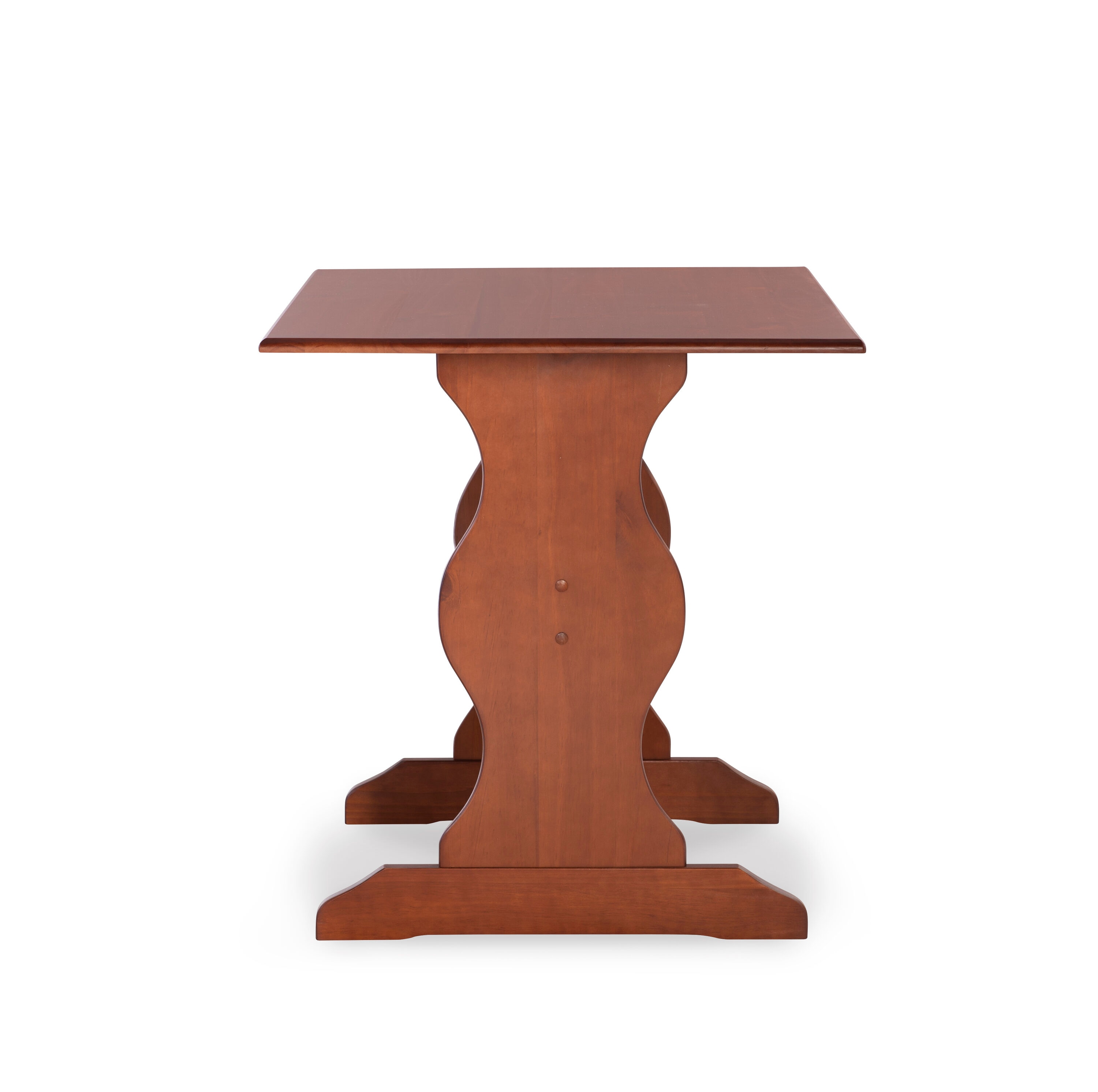 Linon Chelsea Walnut Table Walnut Traditional Dining Table Wood