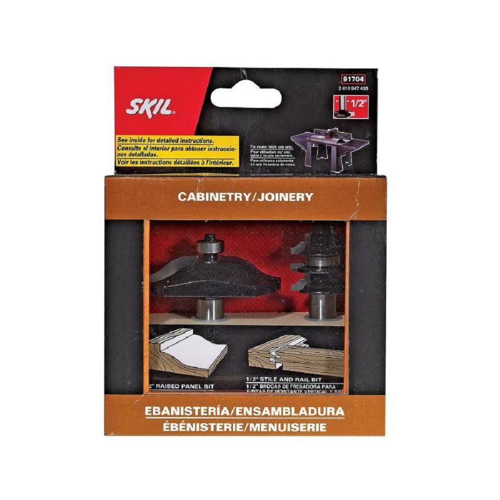 SKIL 91704 2-Piece Carbide-tipped Router Bit Set