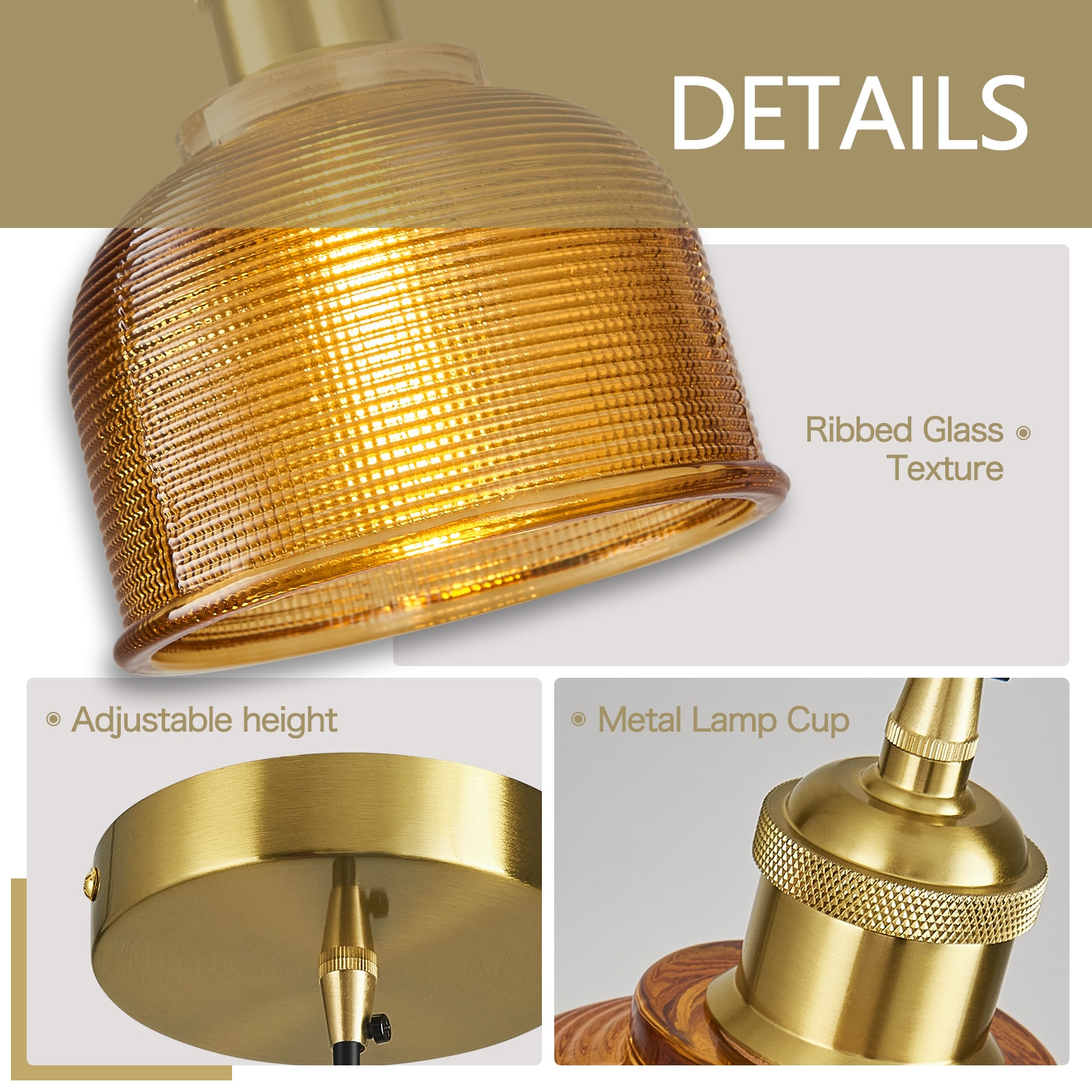 ZHLLMQ JP-678-1-AMBER-1 Pendant-Lights - View #3